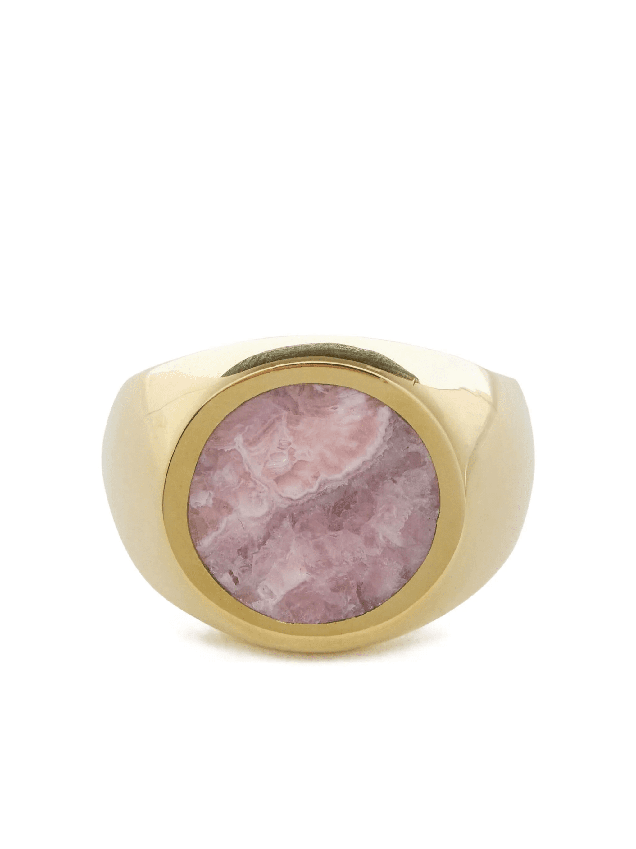 rhodochrosite signet ring - Image 1