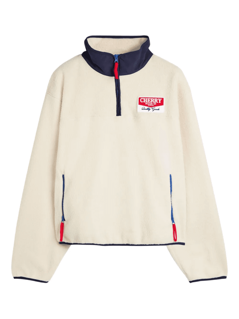 zip mock-neck sweater - Image 1