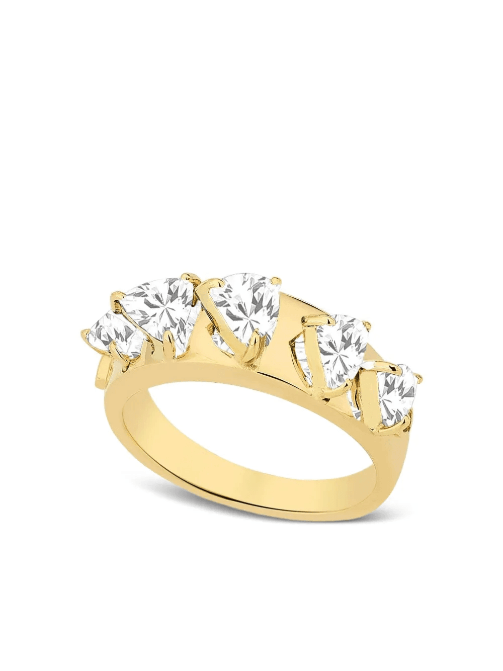 18K yellow gold Mandala diamond and sapphire ring - Image 1