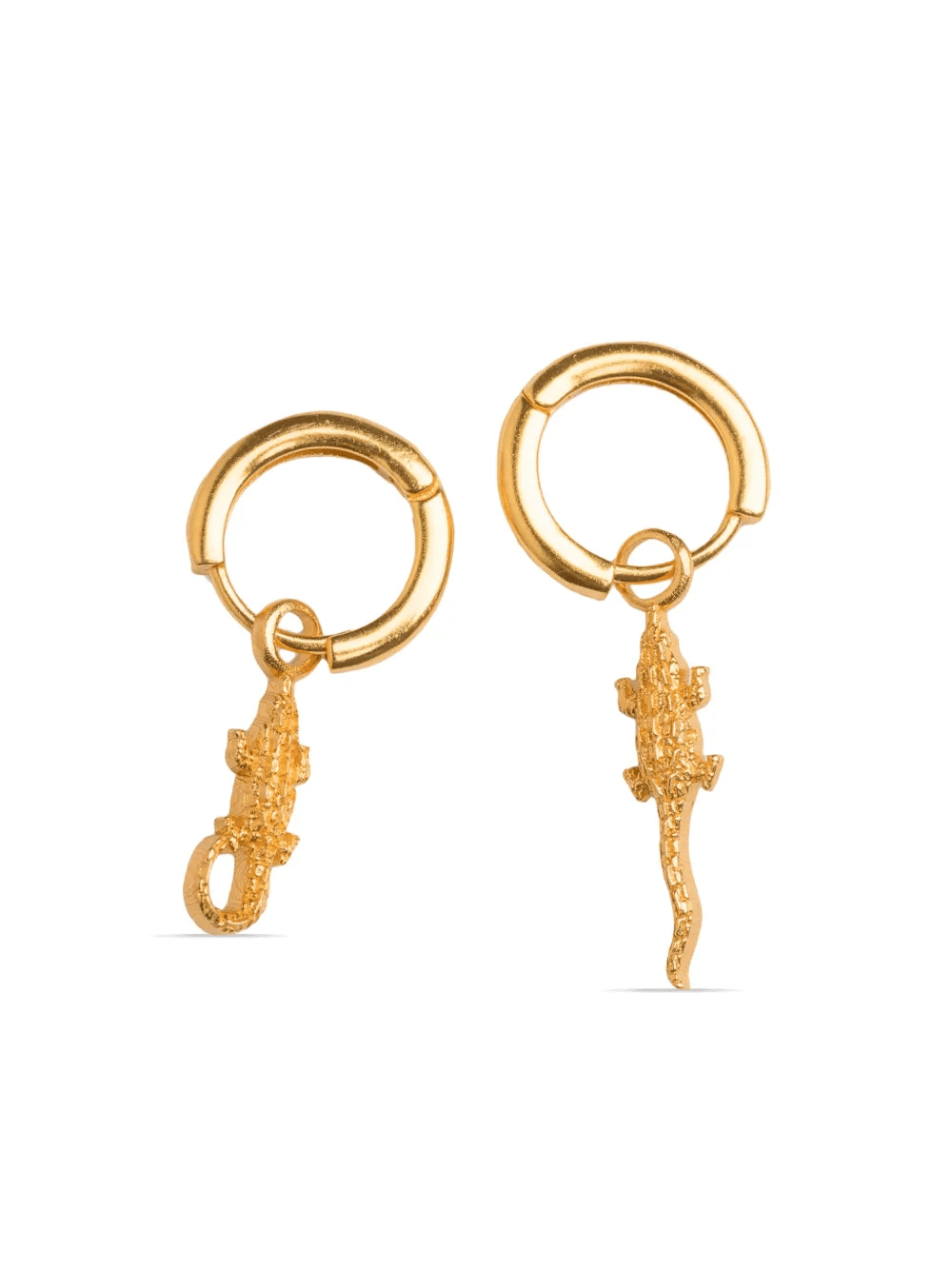 Crocodile hoop earrings - Image 1