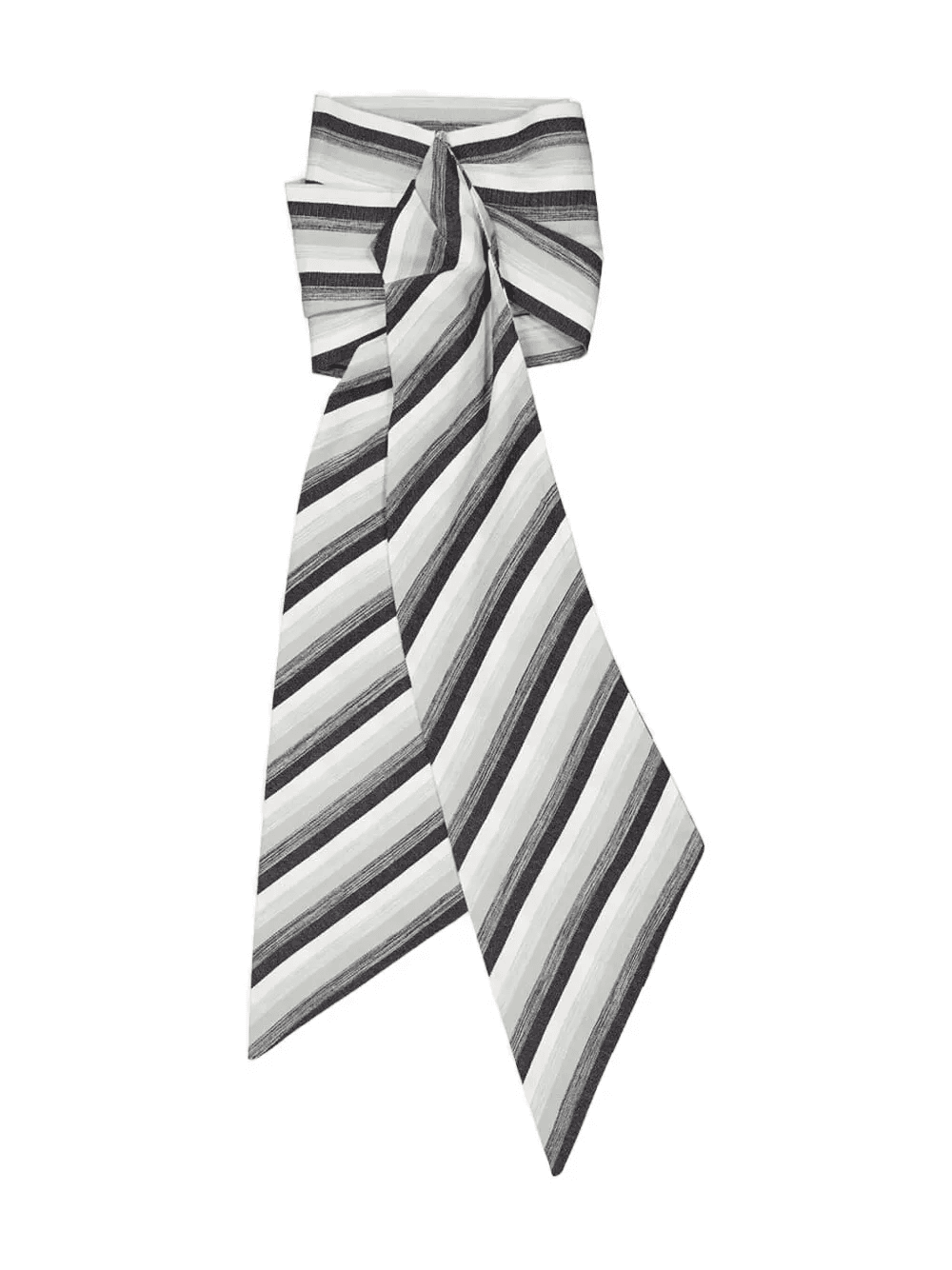 striped cotton-blend scarf - Image 1