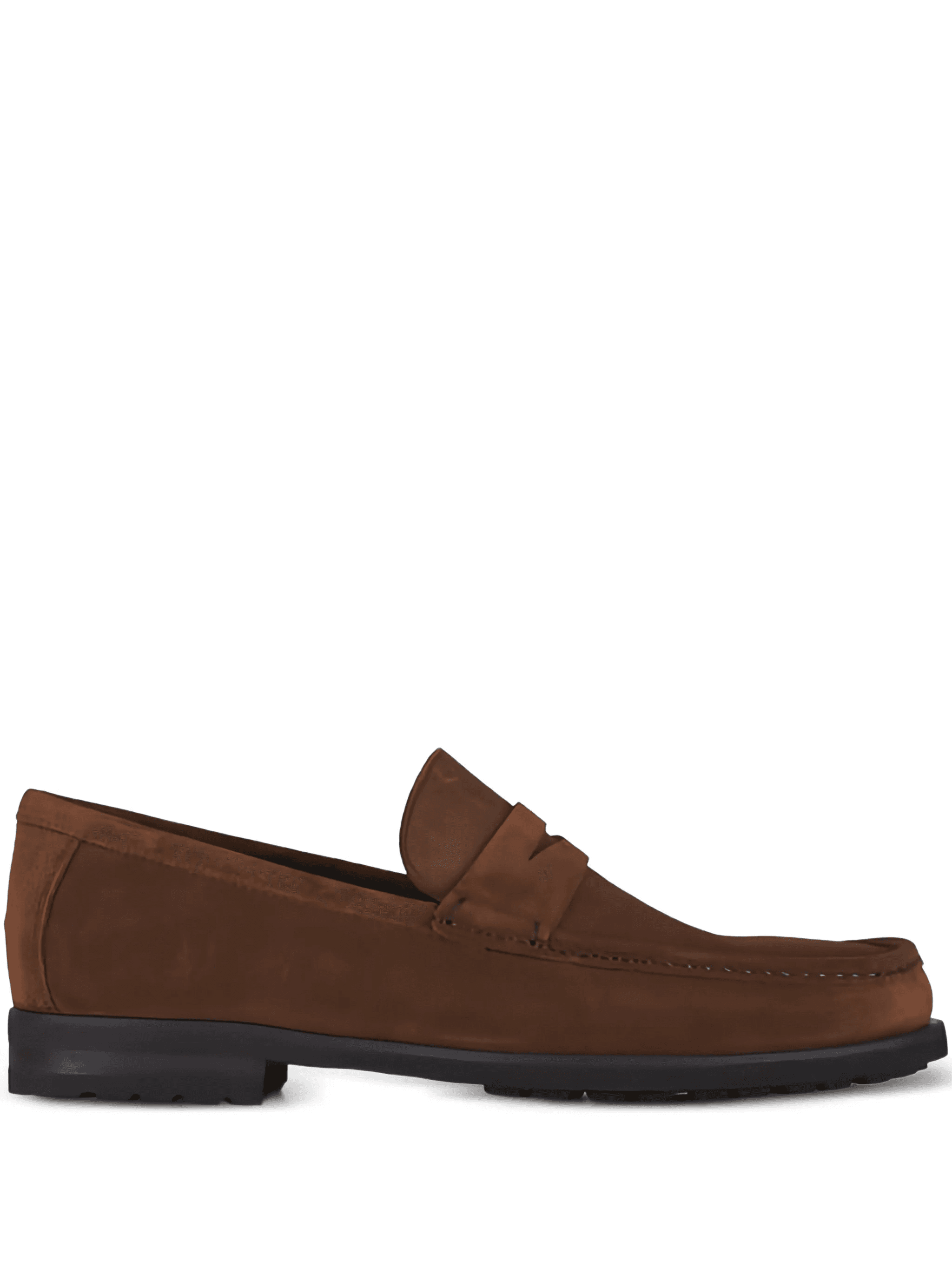 suede penny loafers - Image 1