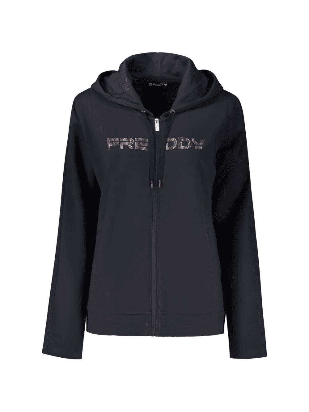 logo-embellished zip-up hoodie - Image 1