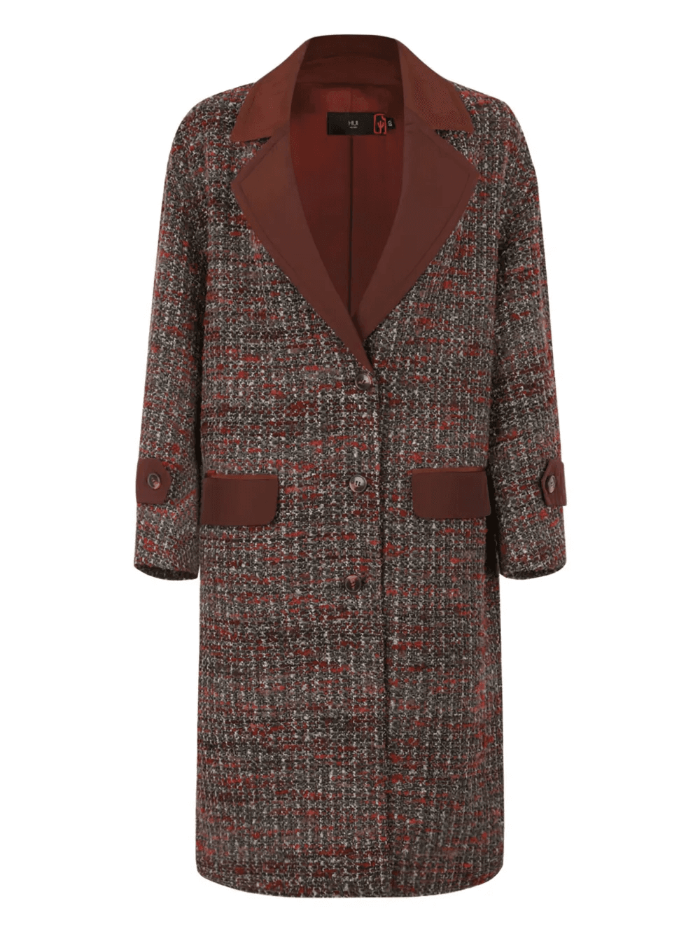 buttoned pocket coat - Image 1
