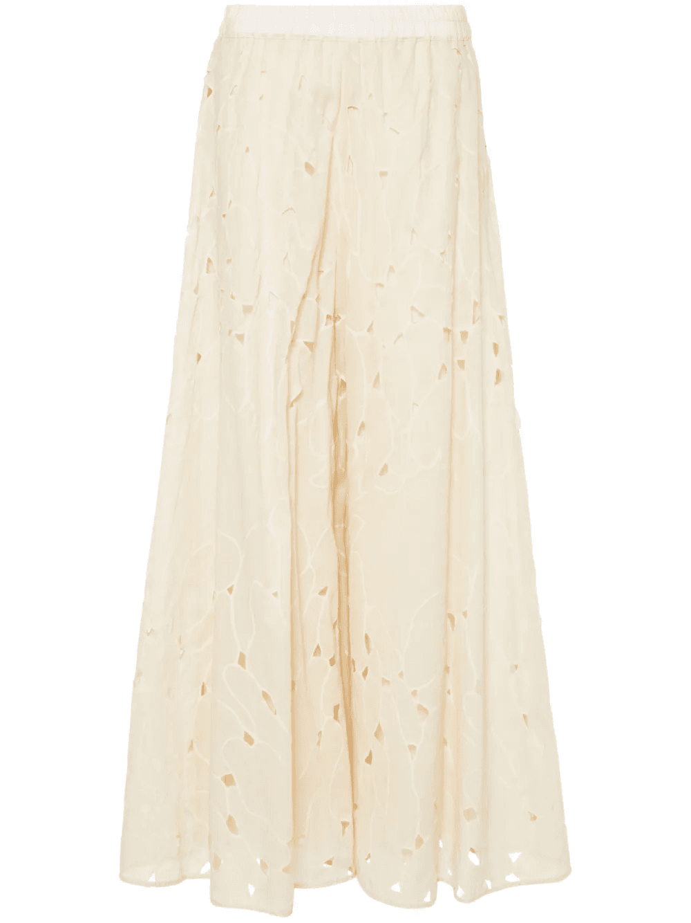 cut-out detailed wide-leg trousers - Image 1