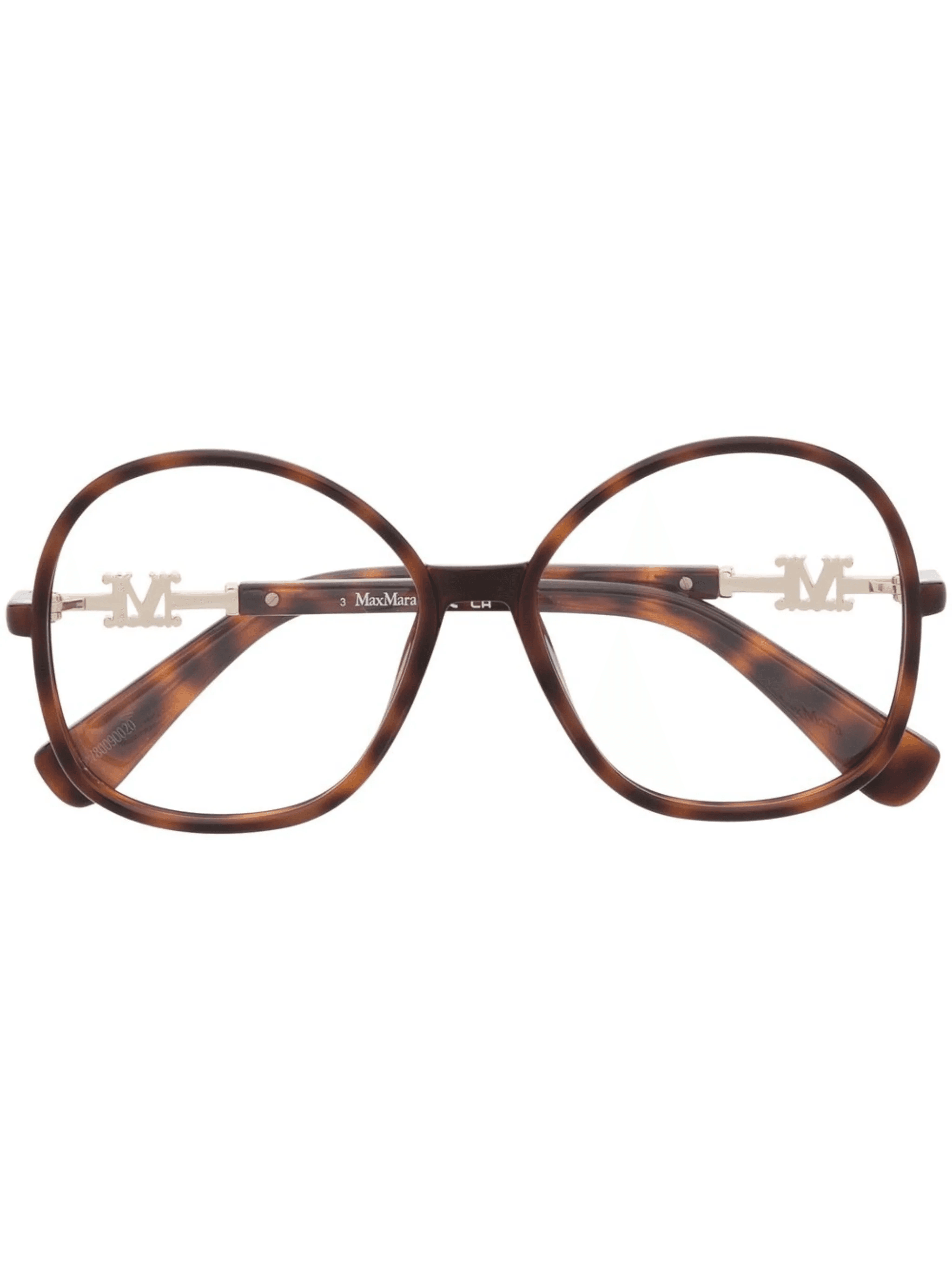 tortoiseshell-effect oversized glasses - Image 1