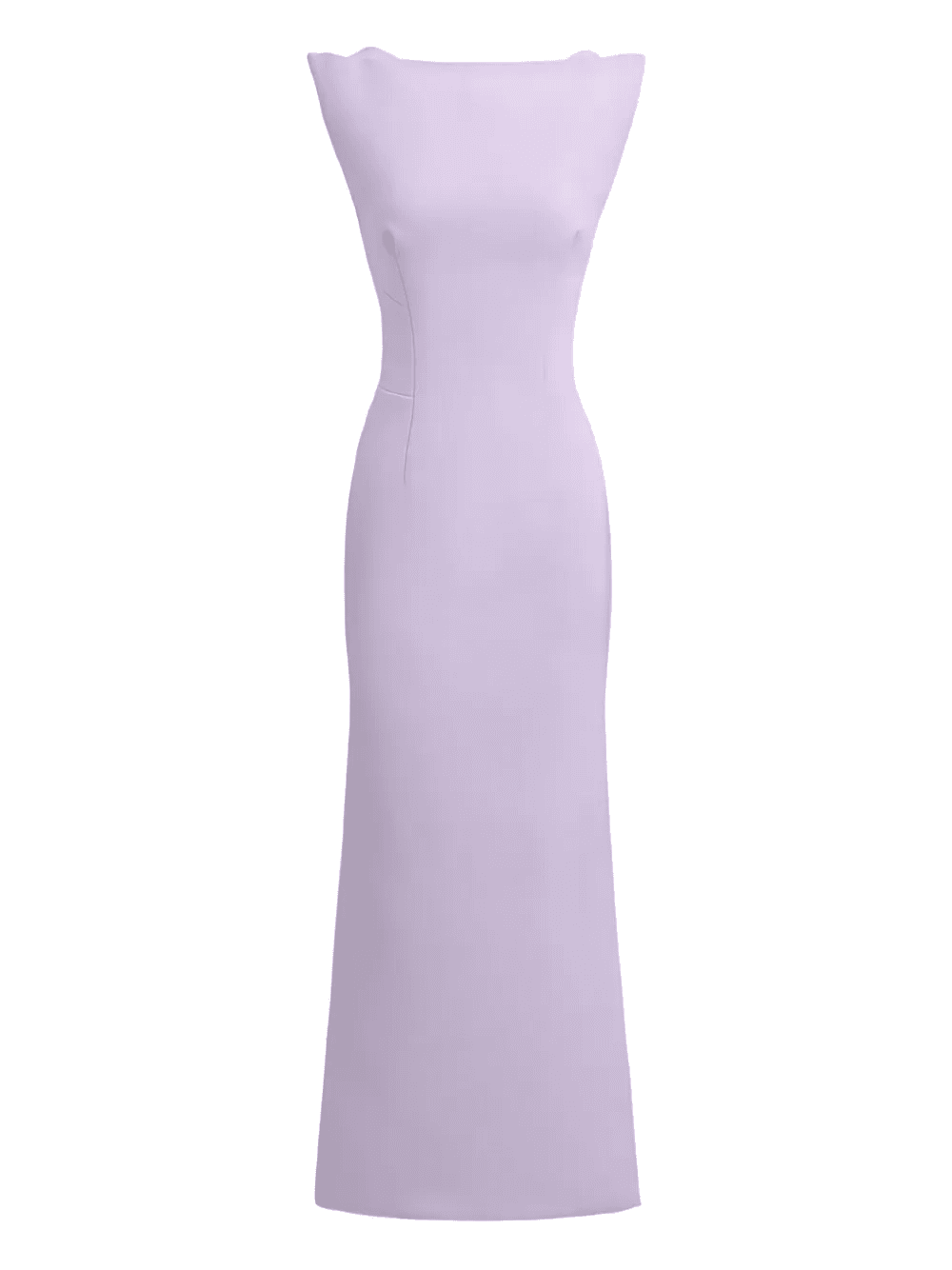 shoulder-pads split midi dress - Image 1