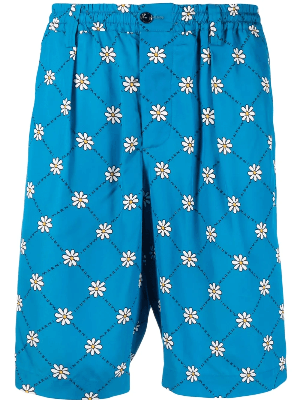 daisy-print track shorts - Image 1