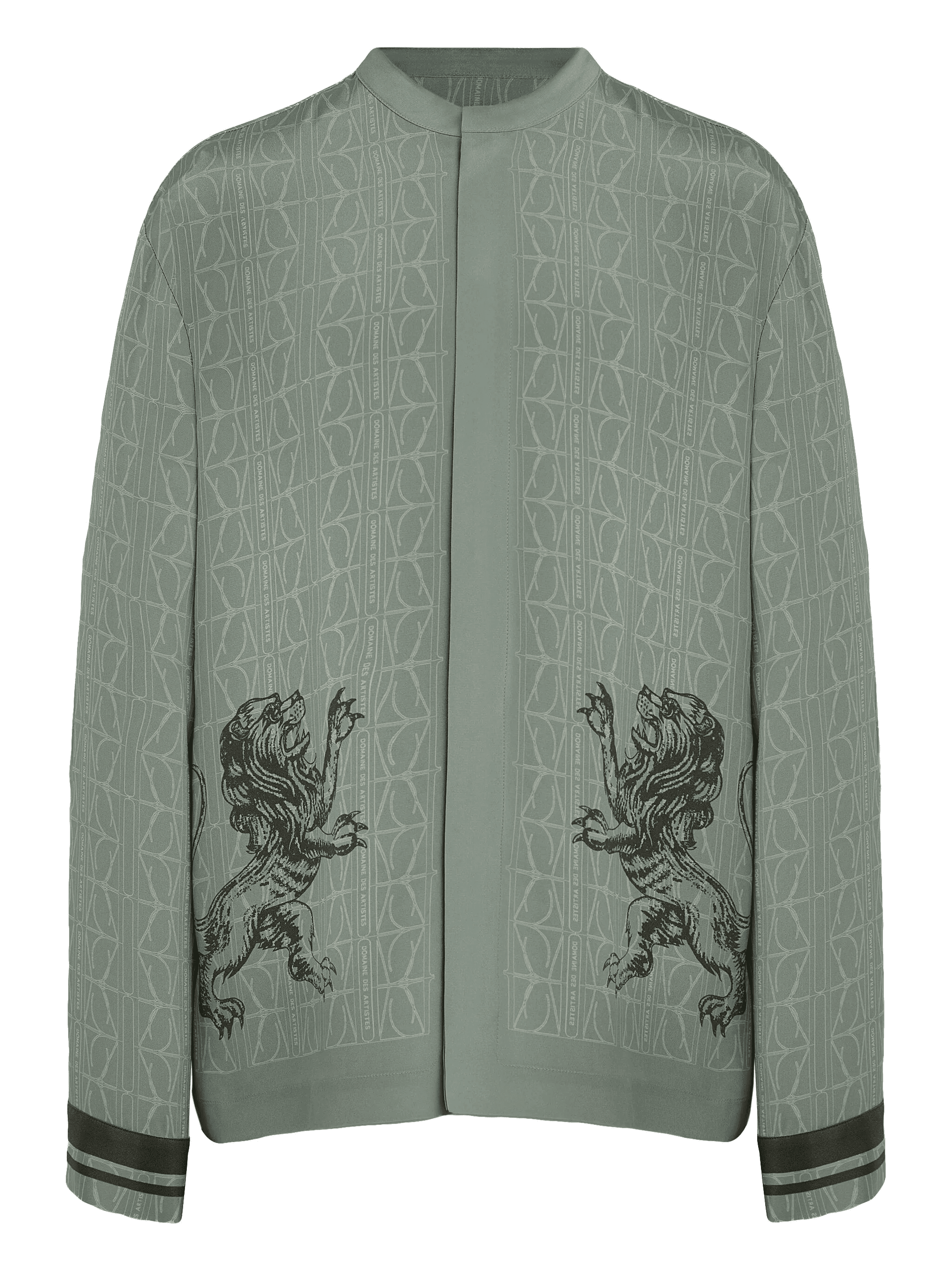 lion-print long-sleeved shirt - Image 1