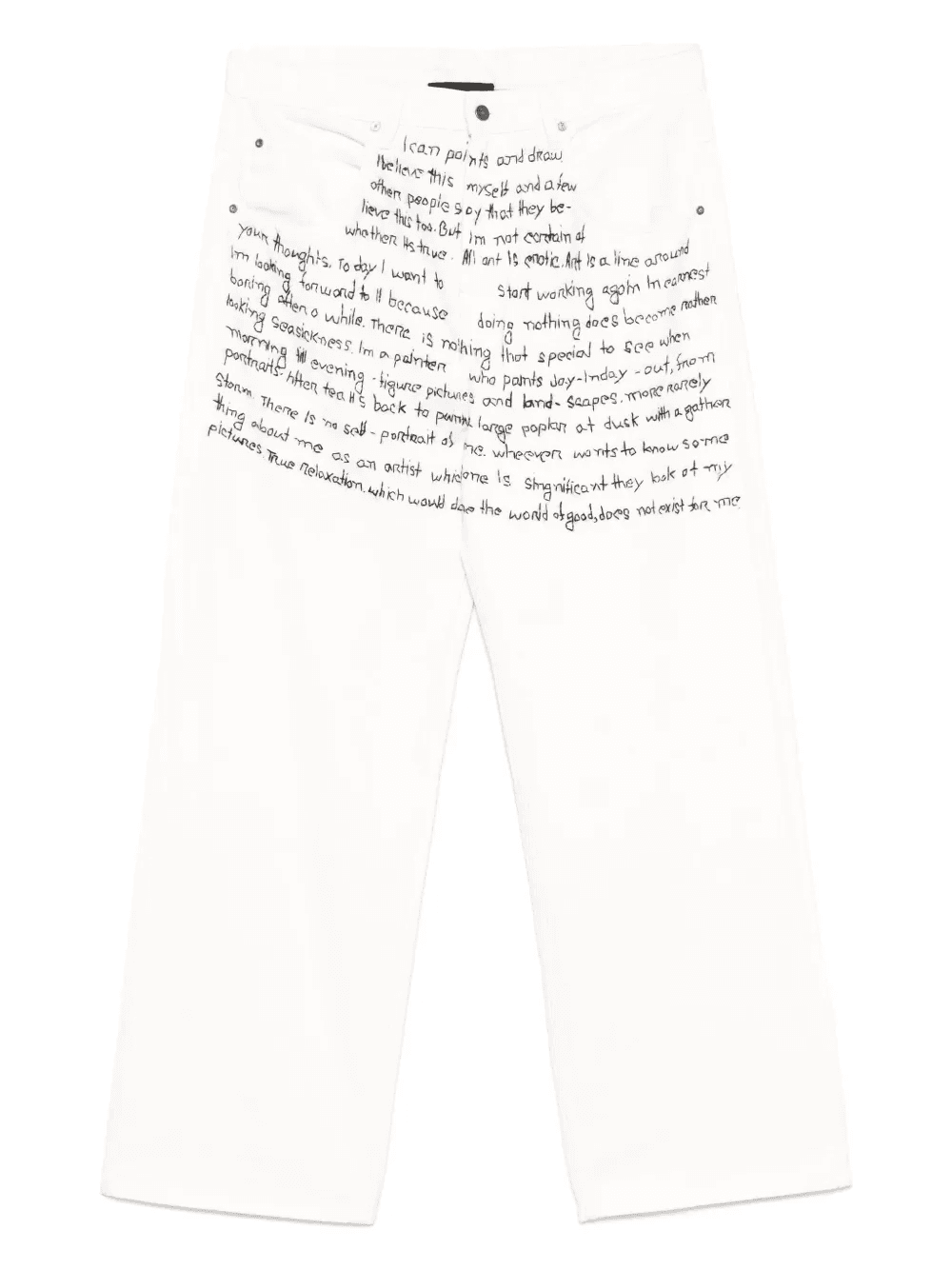 embroidered jeans - Image 1