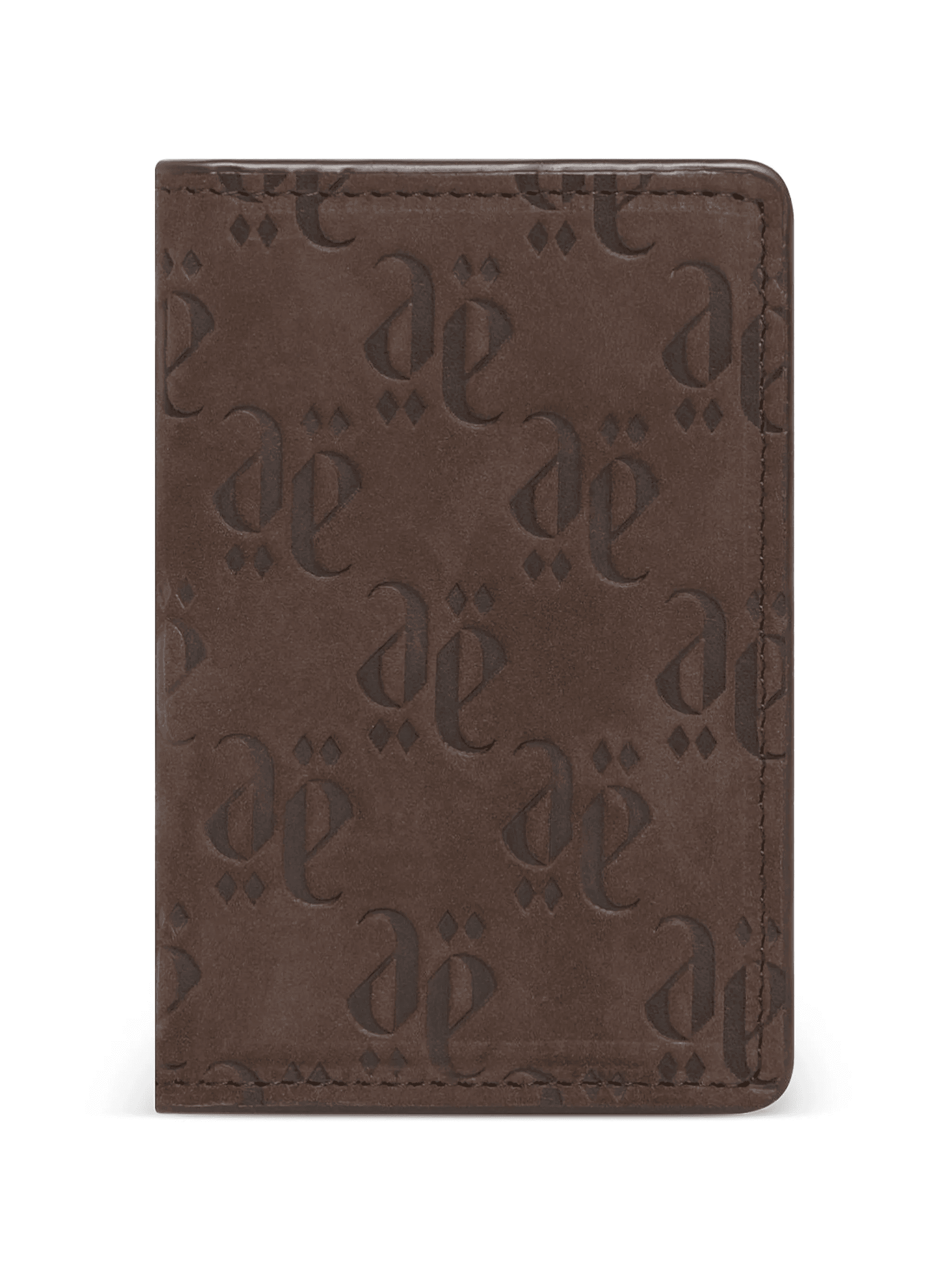grained embossed leather wallet - Image 1