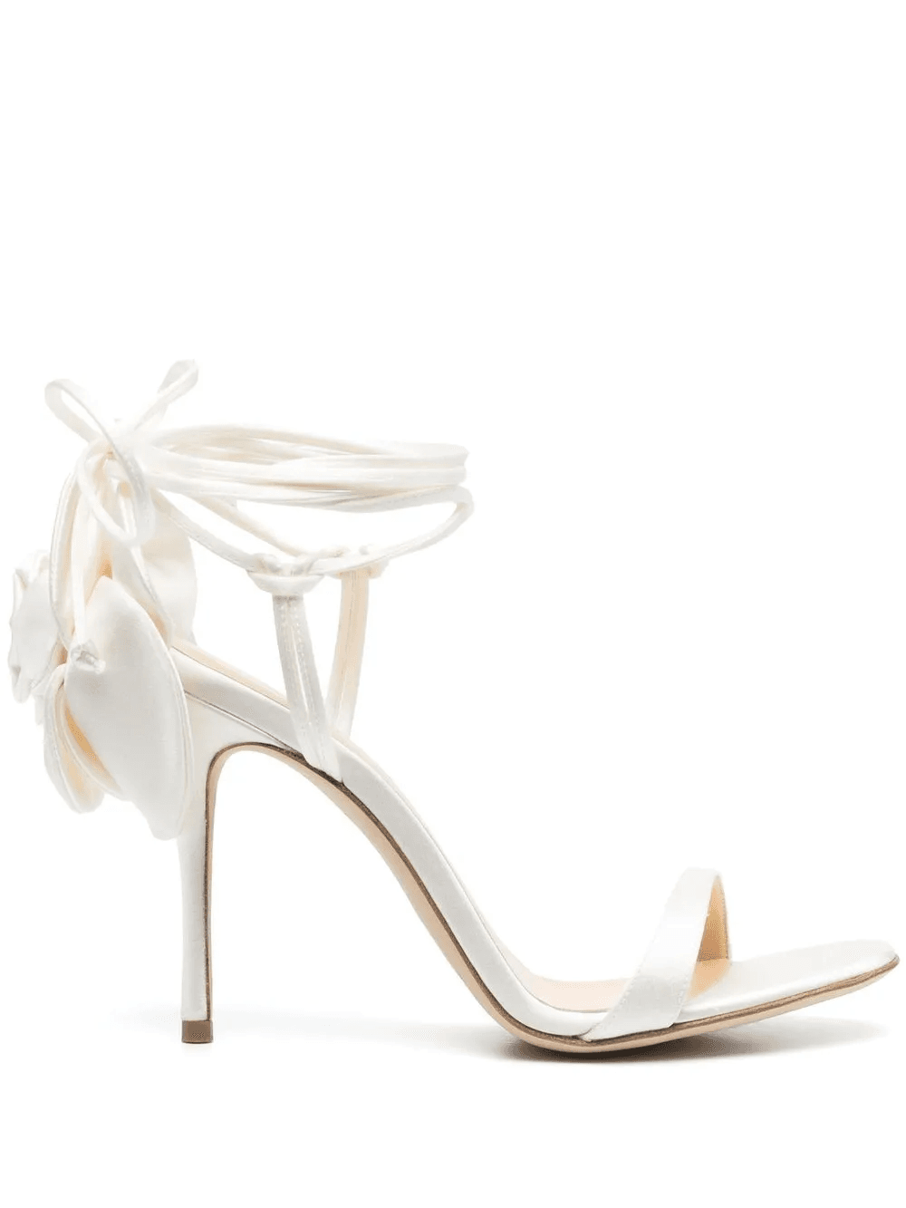 105mm flower satin sandals - Image 1
