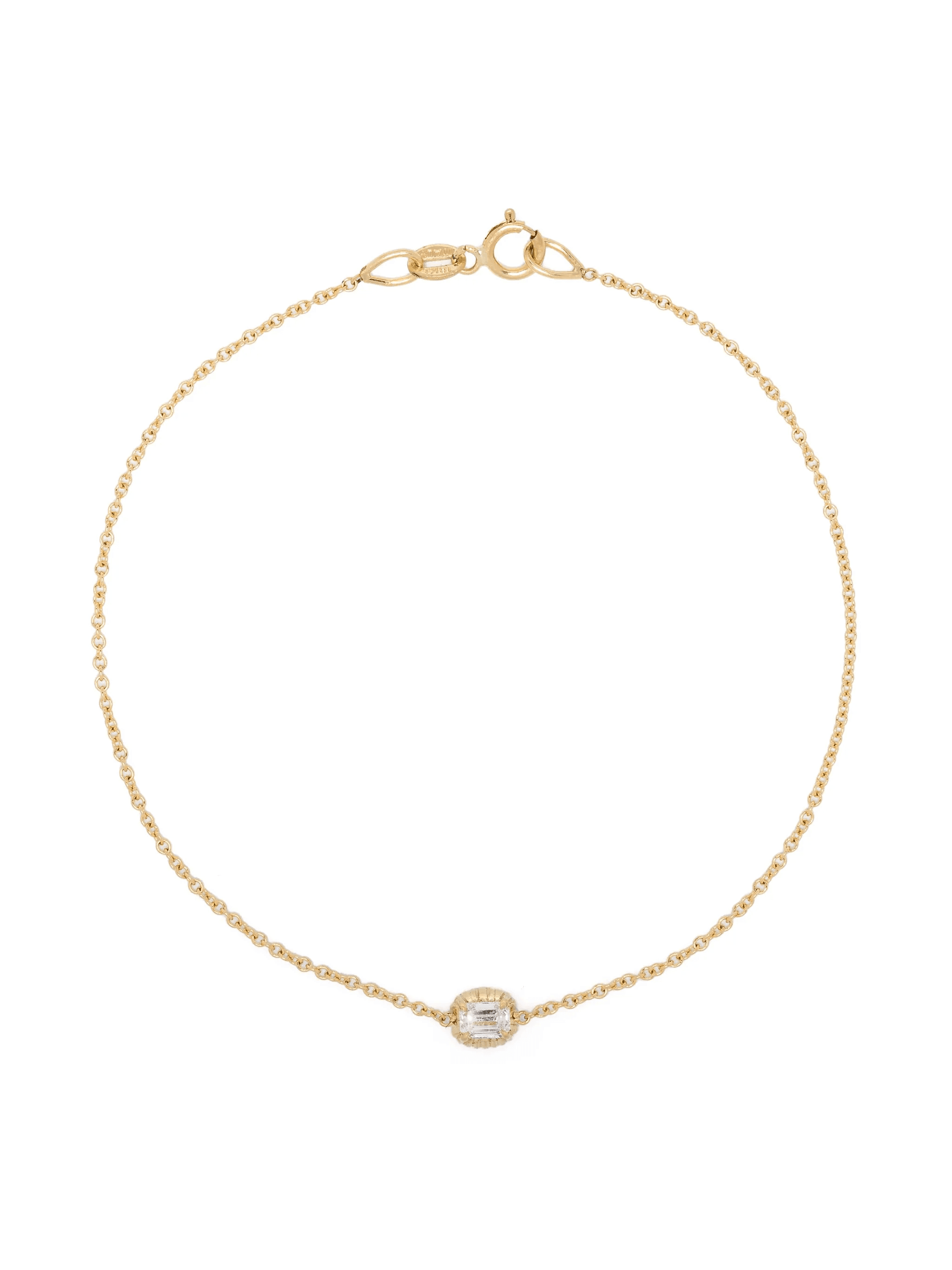 18kt yellow gold diamond bracelet - Image 1