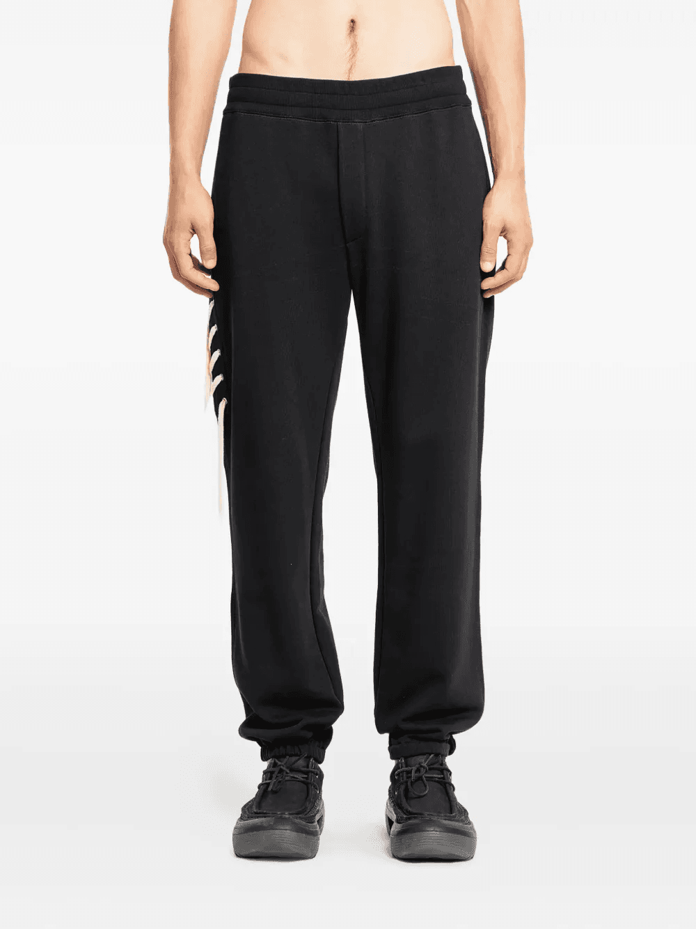 lace-insert track pants - Image 1