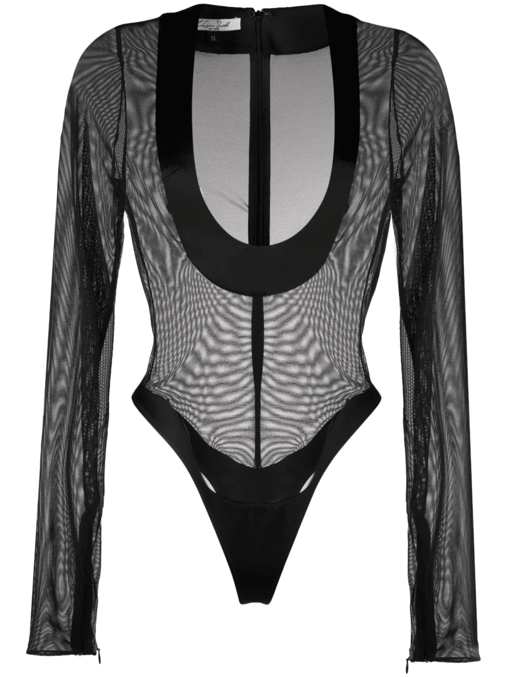 satin-trim bodysuit - Image 1