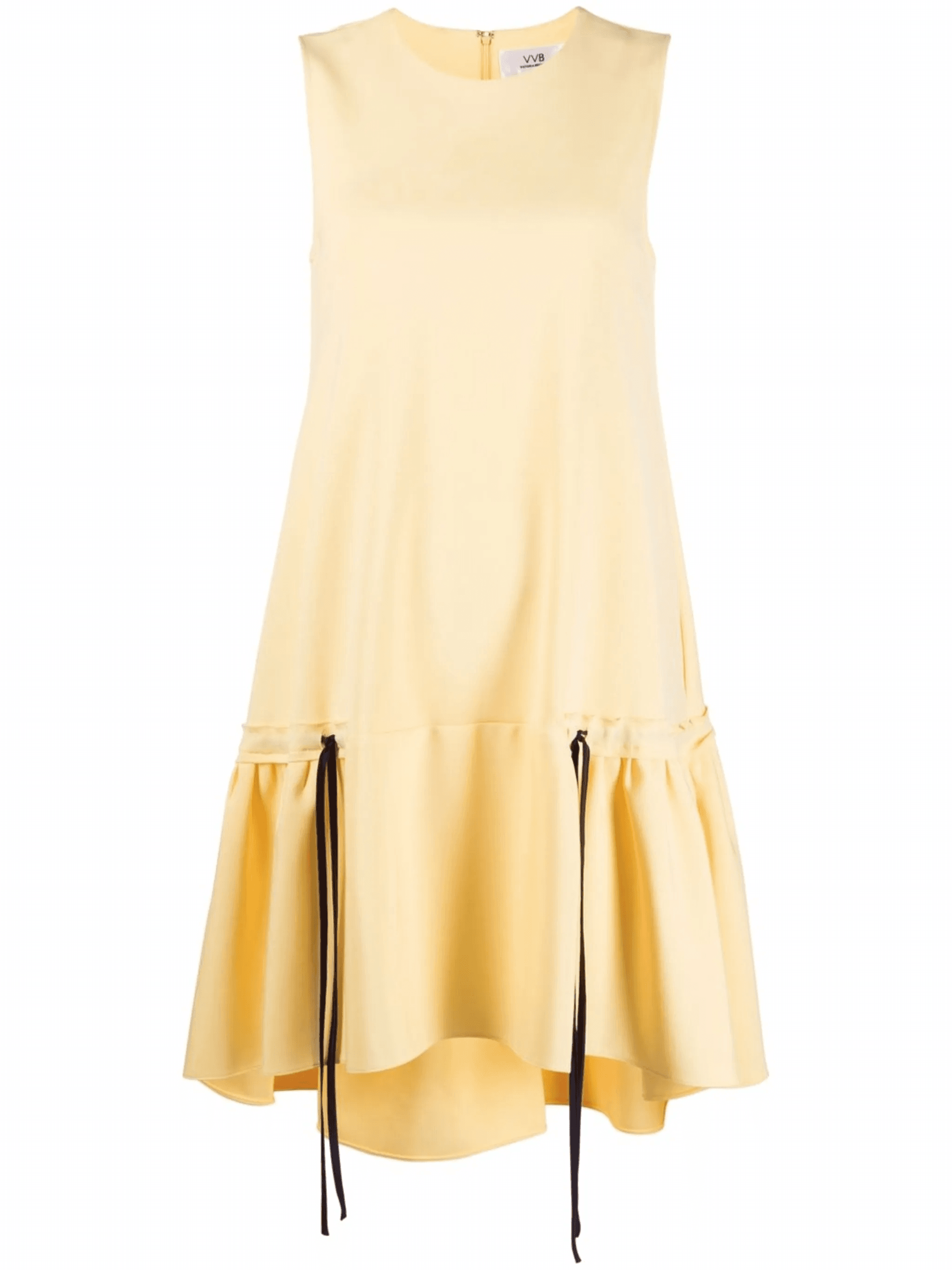ruffle-hem poplin dress - Image 1