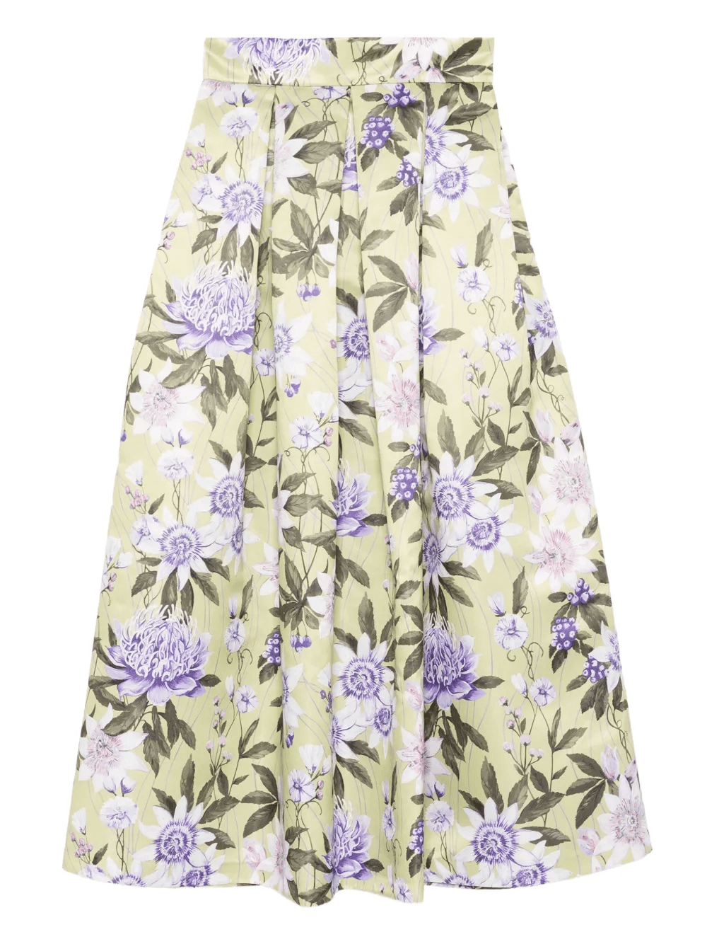 floral-printpleated skirt - Image 1
