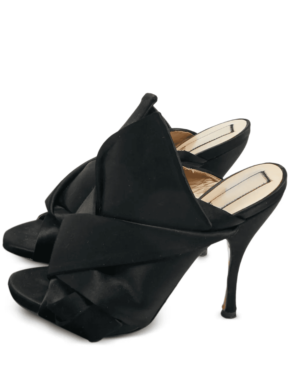 knot satin sandals - Image 1