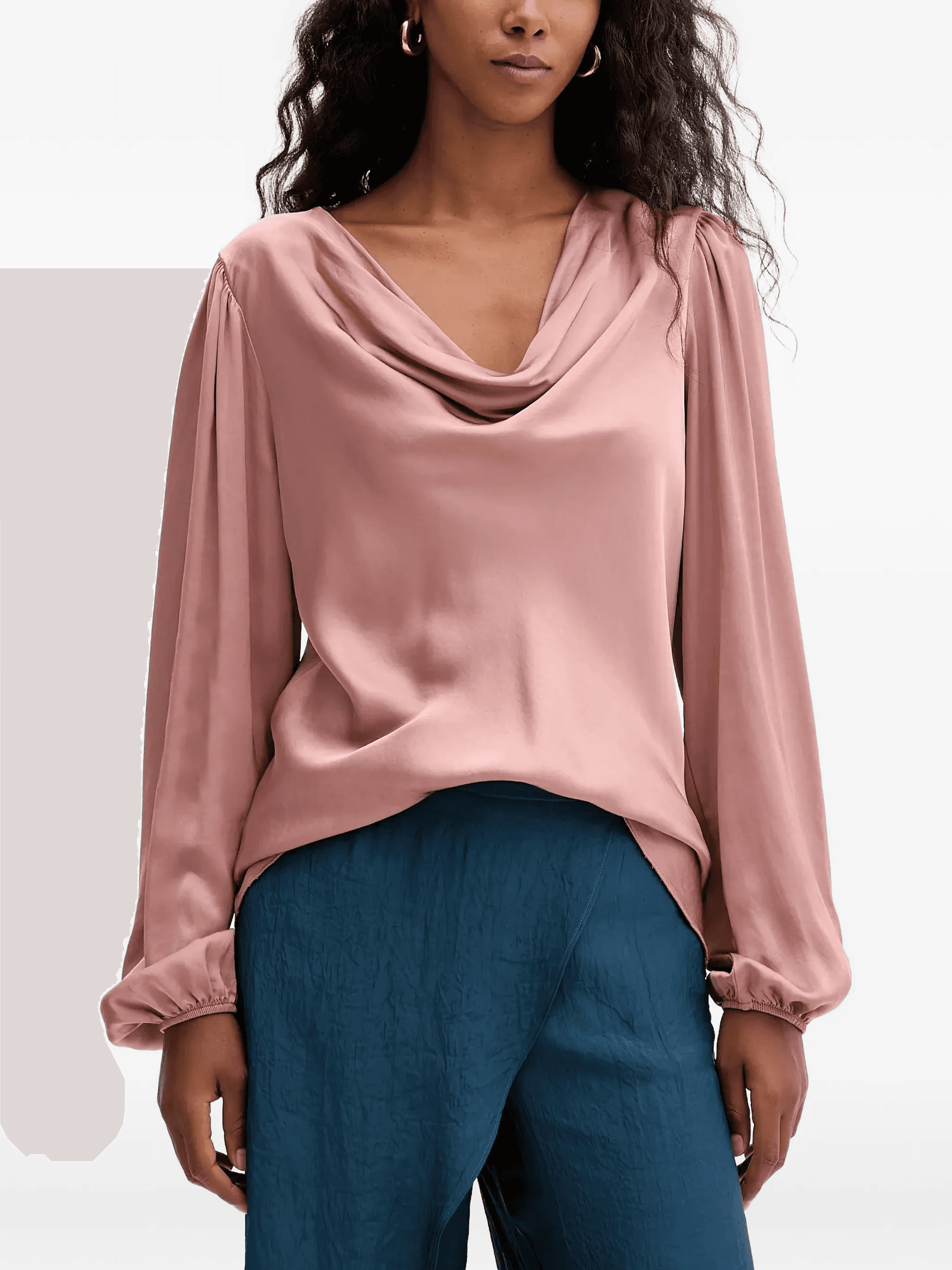 cowl neck blouse - Image 1