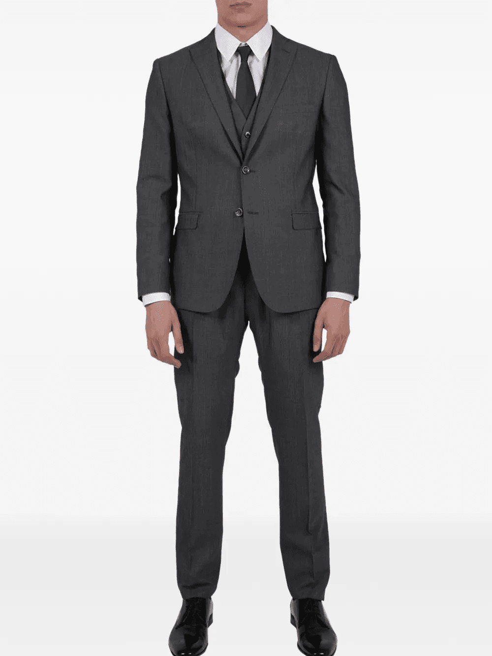 single-breasted three-piece suit - Image 1