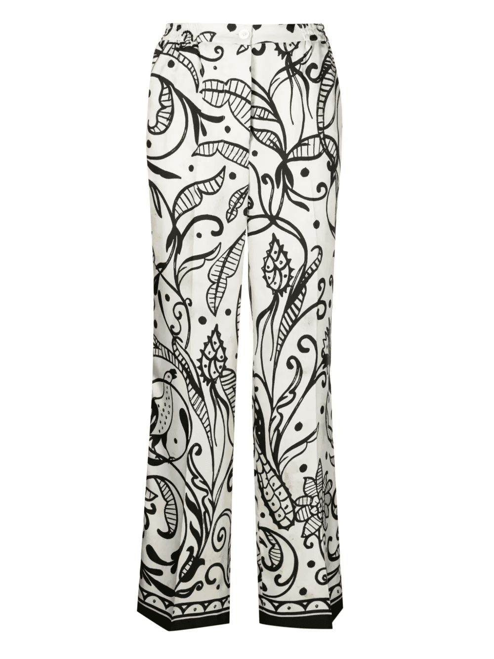 palazzo silk pyjama trousers - Image 1
