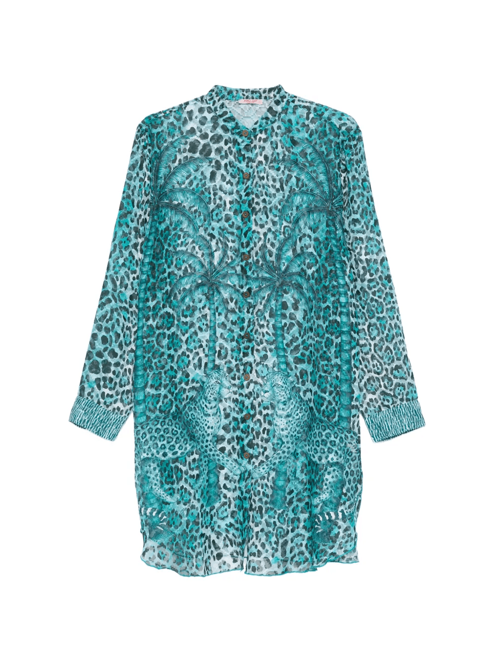 leopard print shirt dresse - Image 1