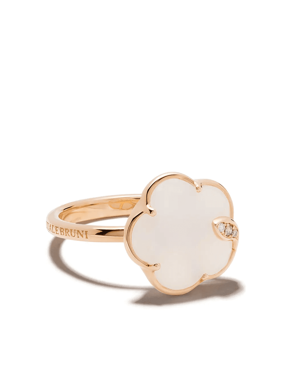 18kt rose gold Petit Joli agate and diamond ring - Image 1