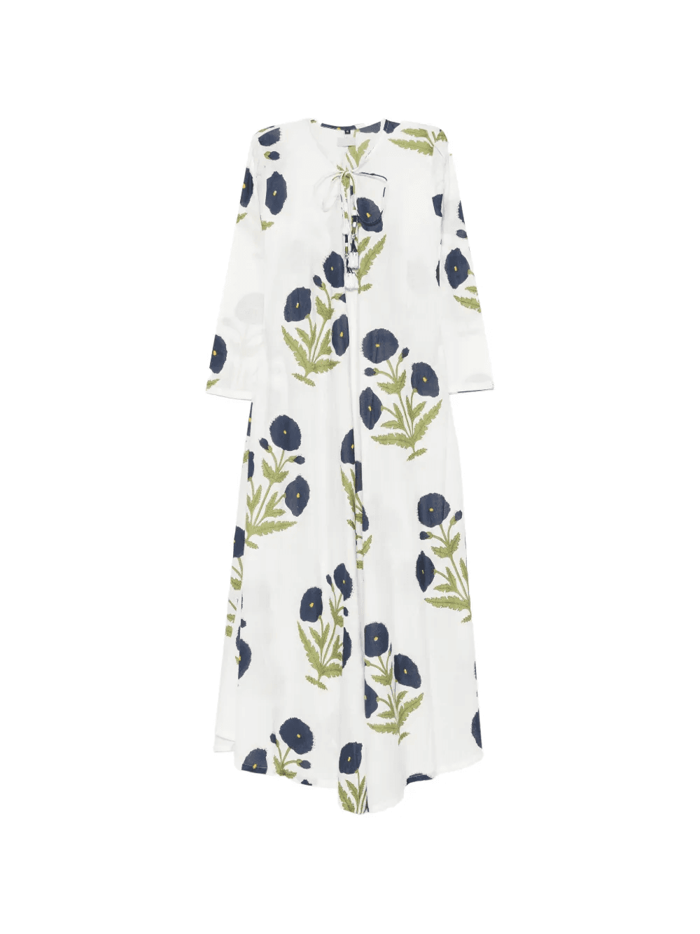 floral-print tassel-detail dress - Image 1