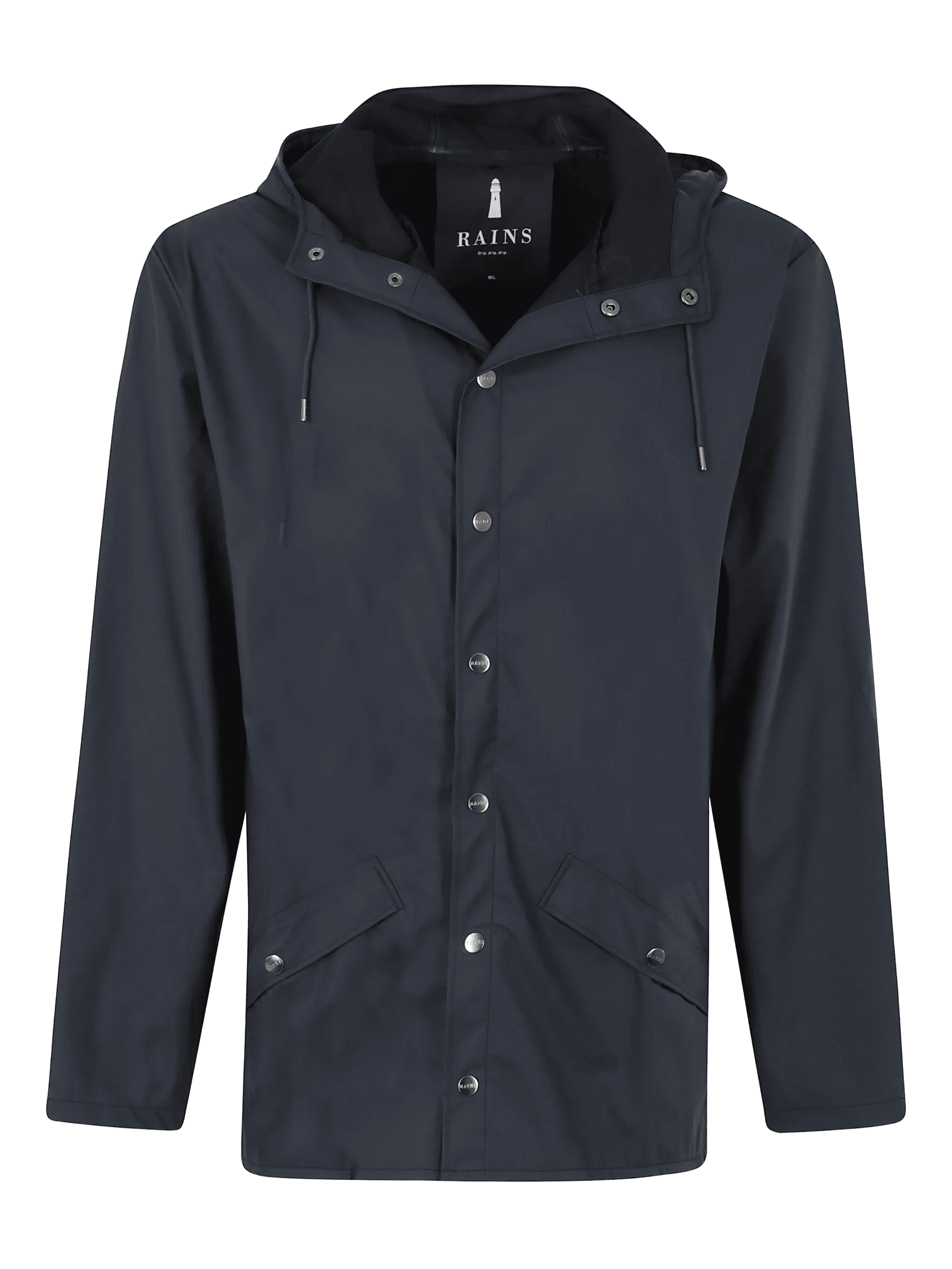 press-stud hooded raincoat - Image 1