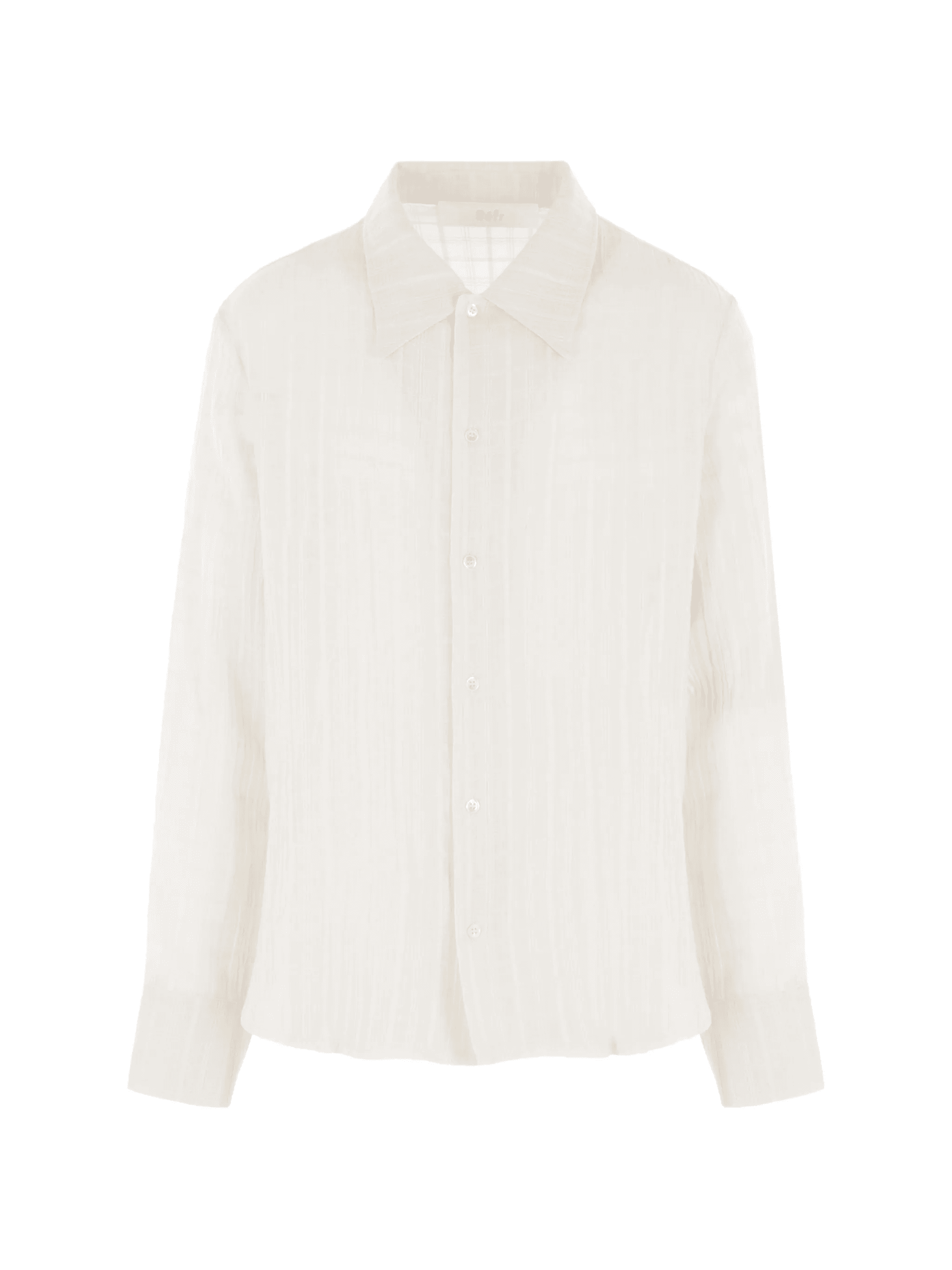 point-collar checked shirt - Image 1