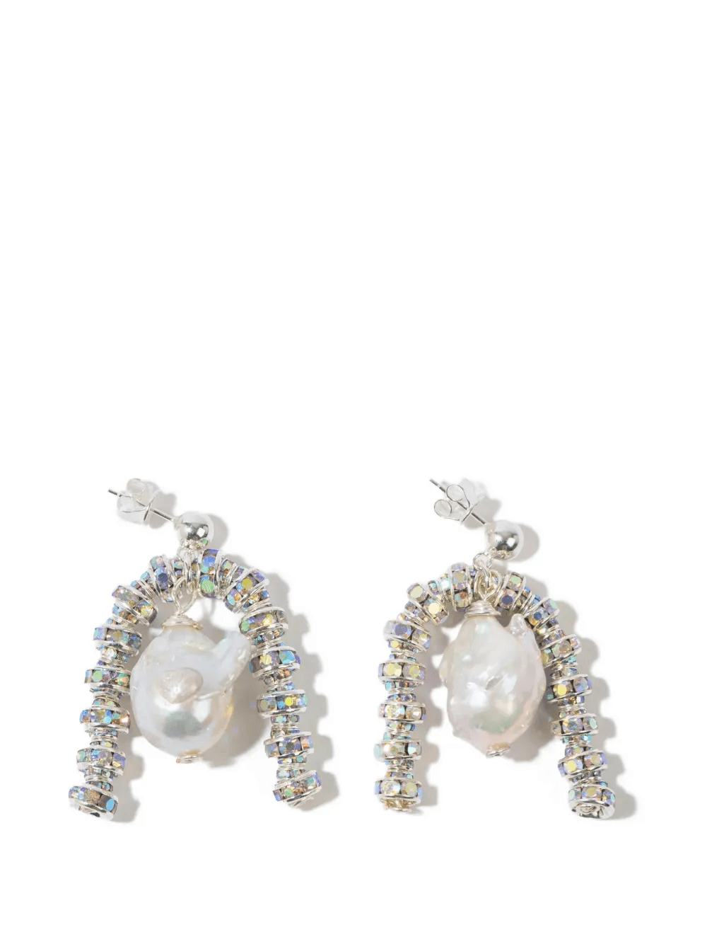 pearl embellished earrings - Image 1