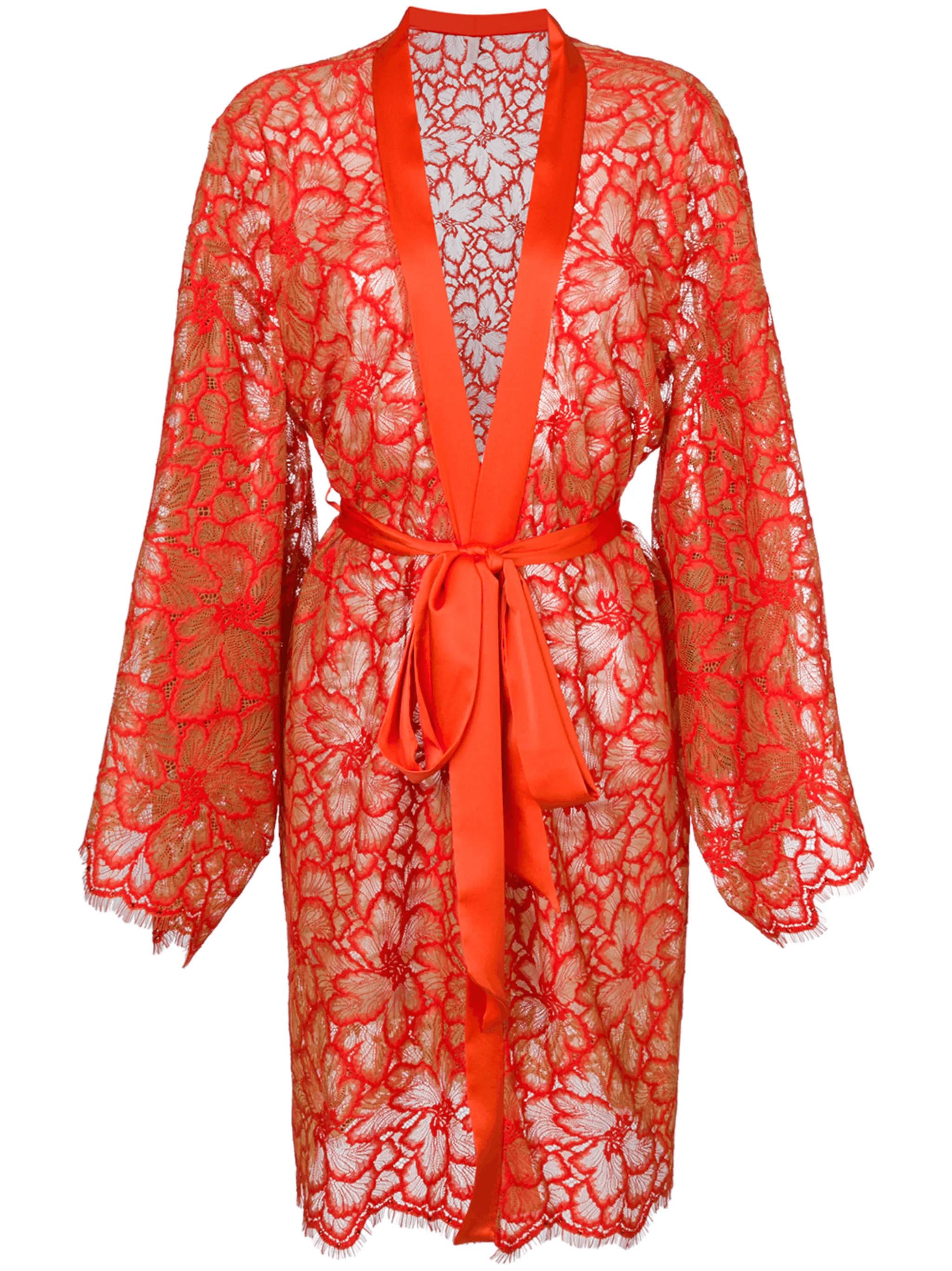 scalloped lace slip gown - Image 1