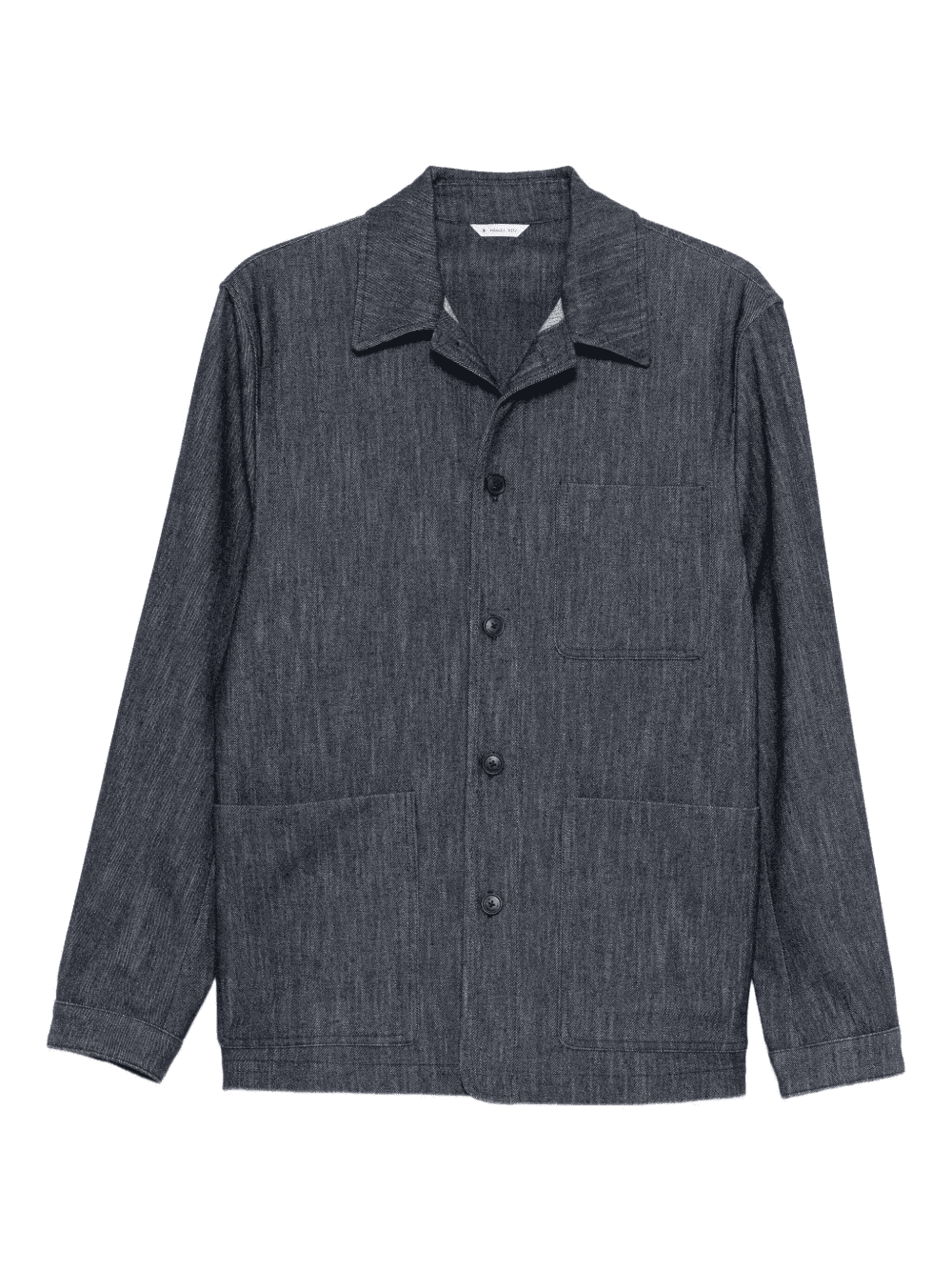 patch-pocket shirt jacket - Image 1
