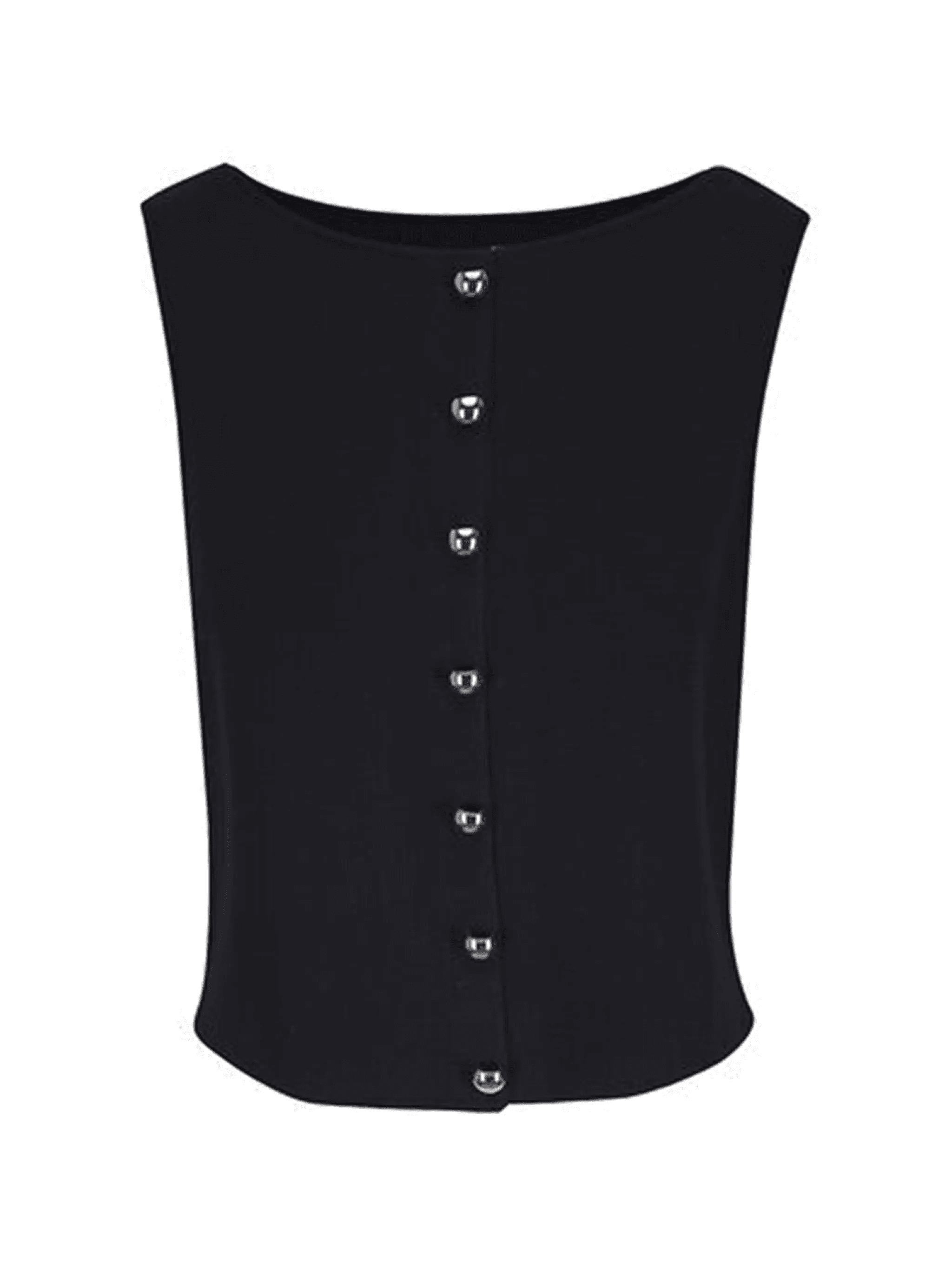button knit vest - Image 1