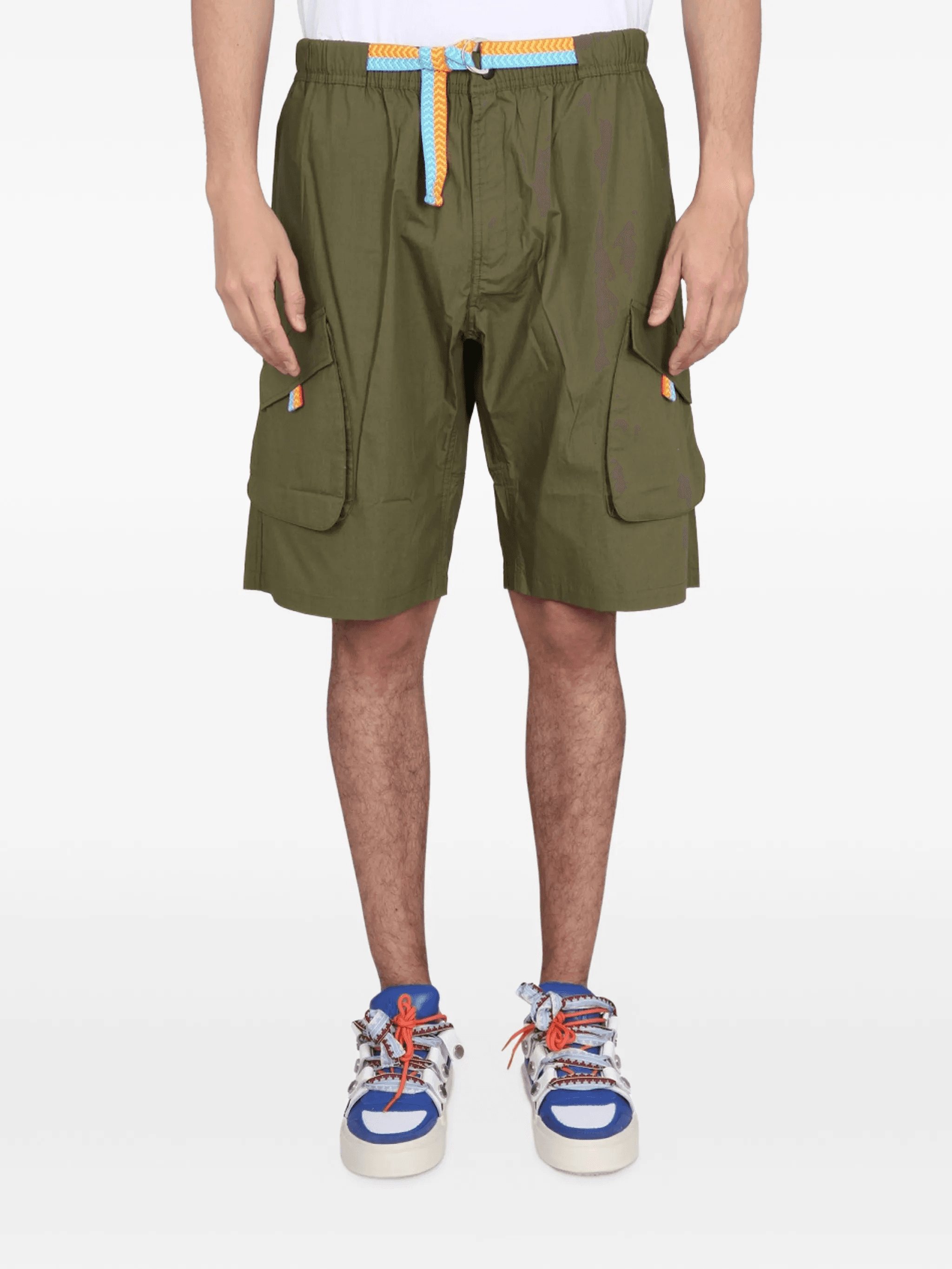 belted cargo shorts - Image 1