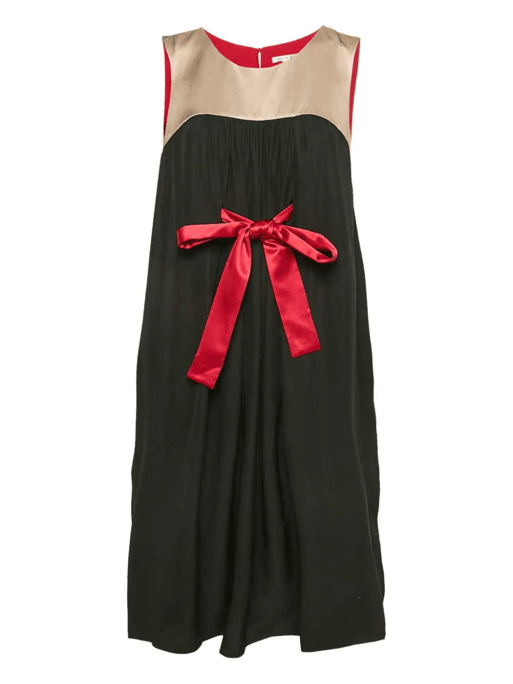 silk bow dress - Image 1