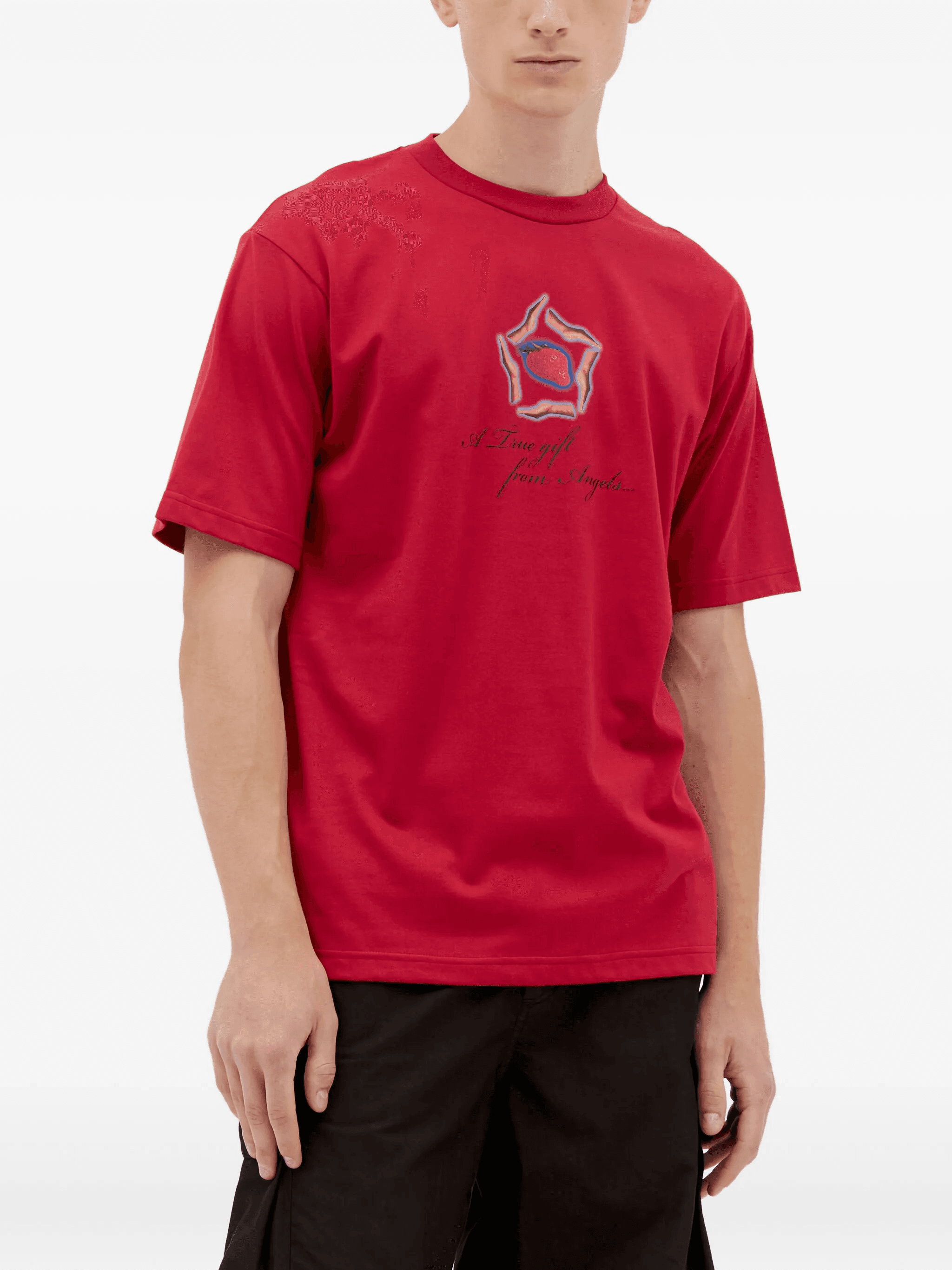 graphic-print crewneck T-shirt - Image 1