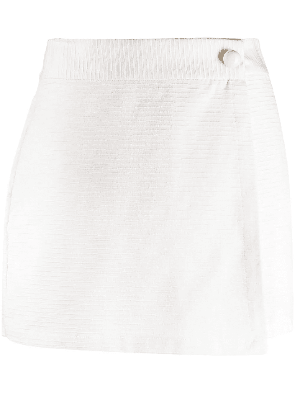 wrap-front cotton shorts - Image 1
