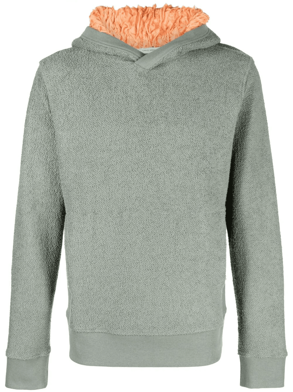 ruched silk lining hoodie - Image 1