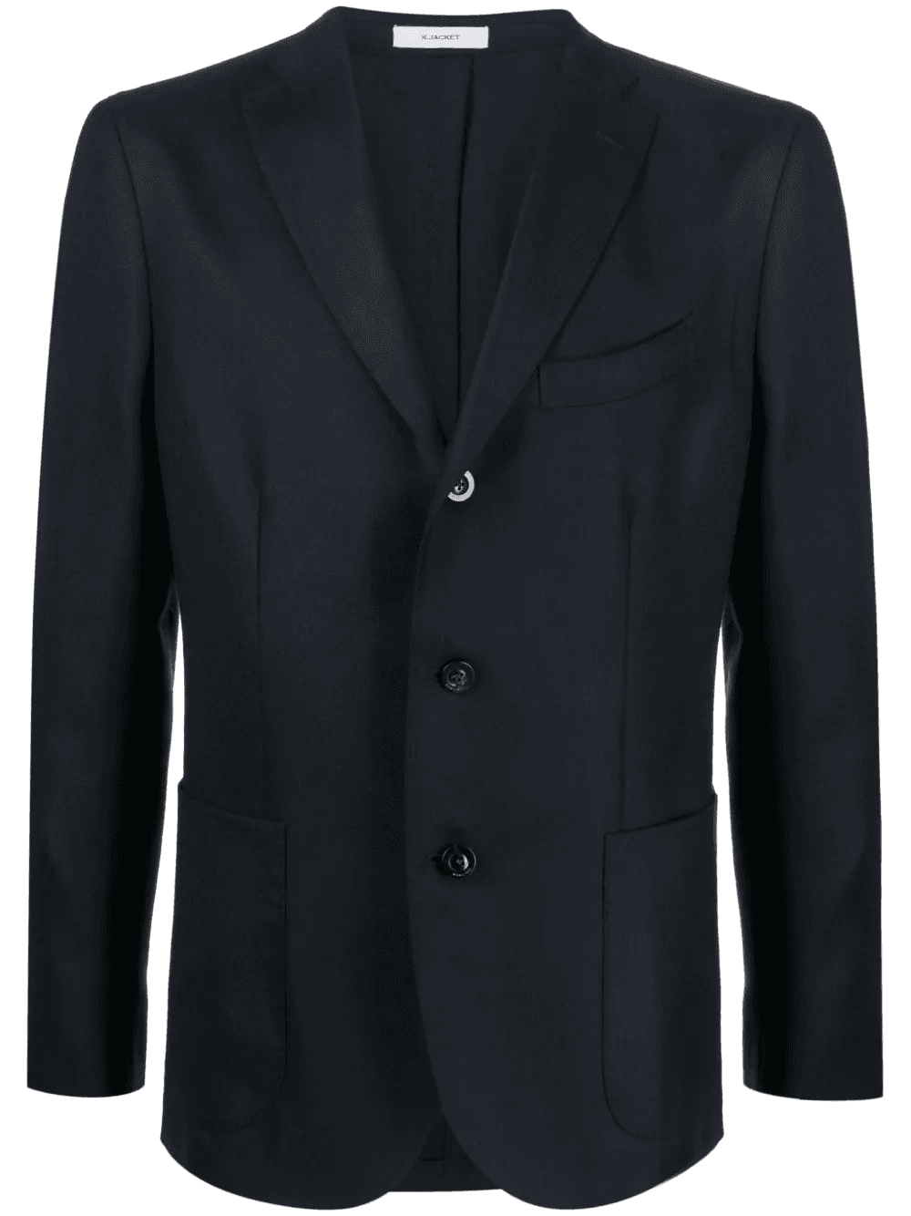 single-breasted virgin wool blazer - Image 1