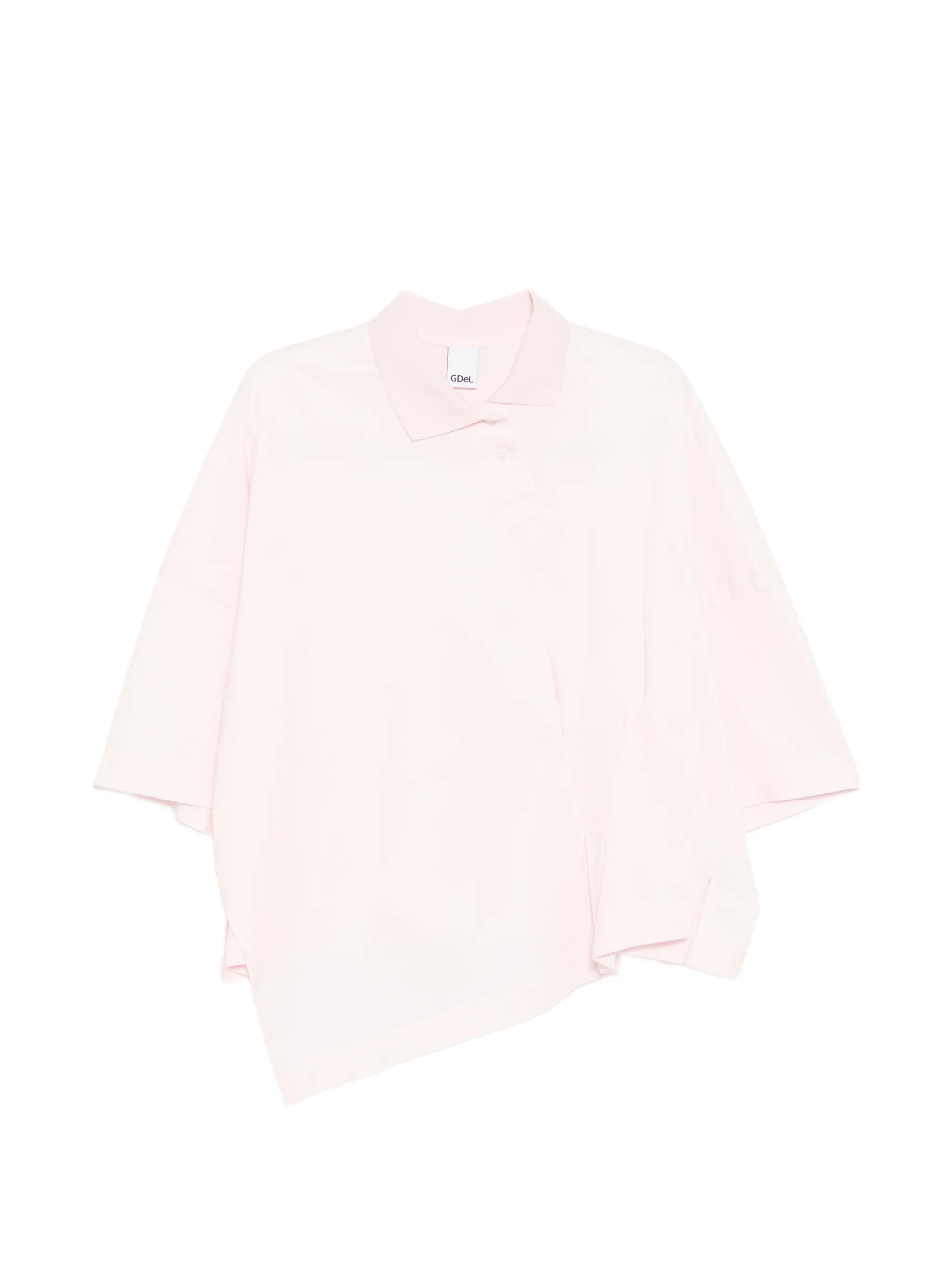 asymmetric-hem polo shirt - Image 1