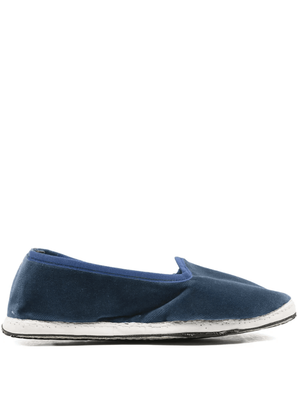 Classic velvet flat loafers - Image 1