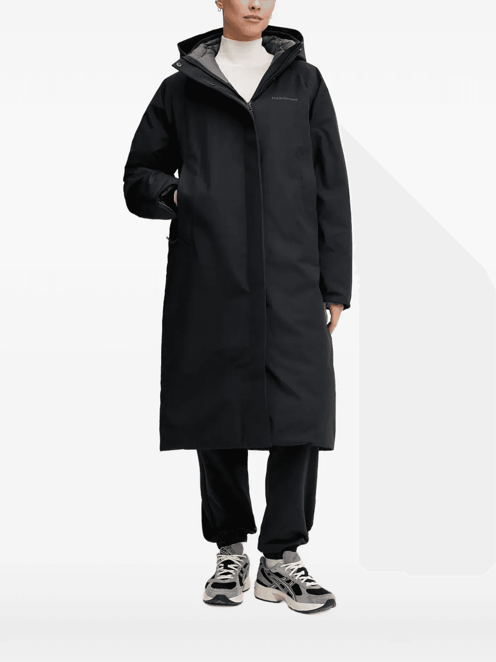 hooded parka coat - Image 1