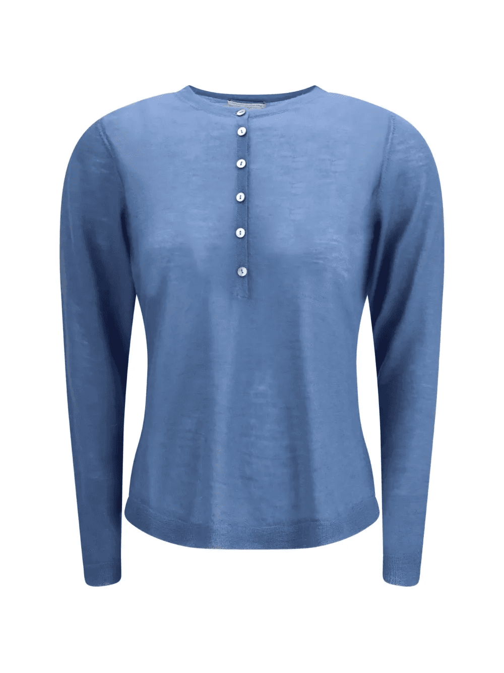 buttoned henley top - Image 1