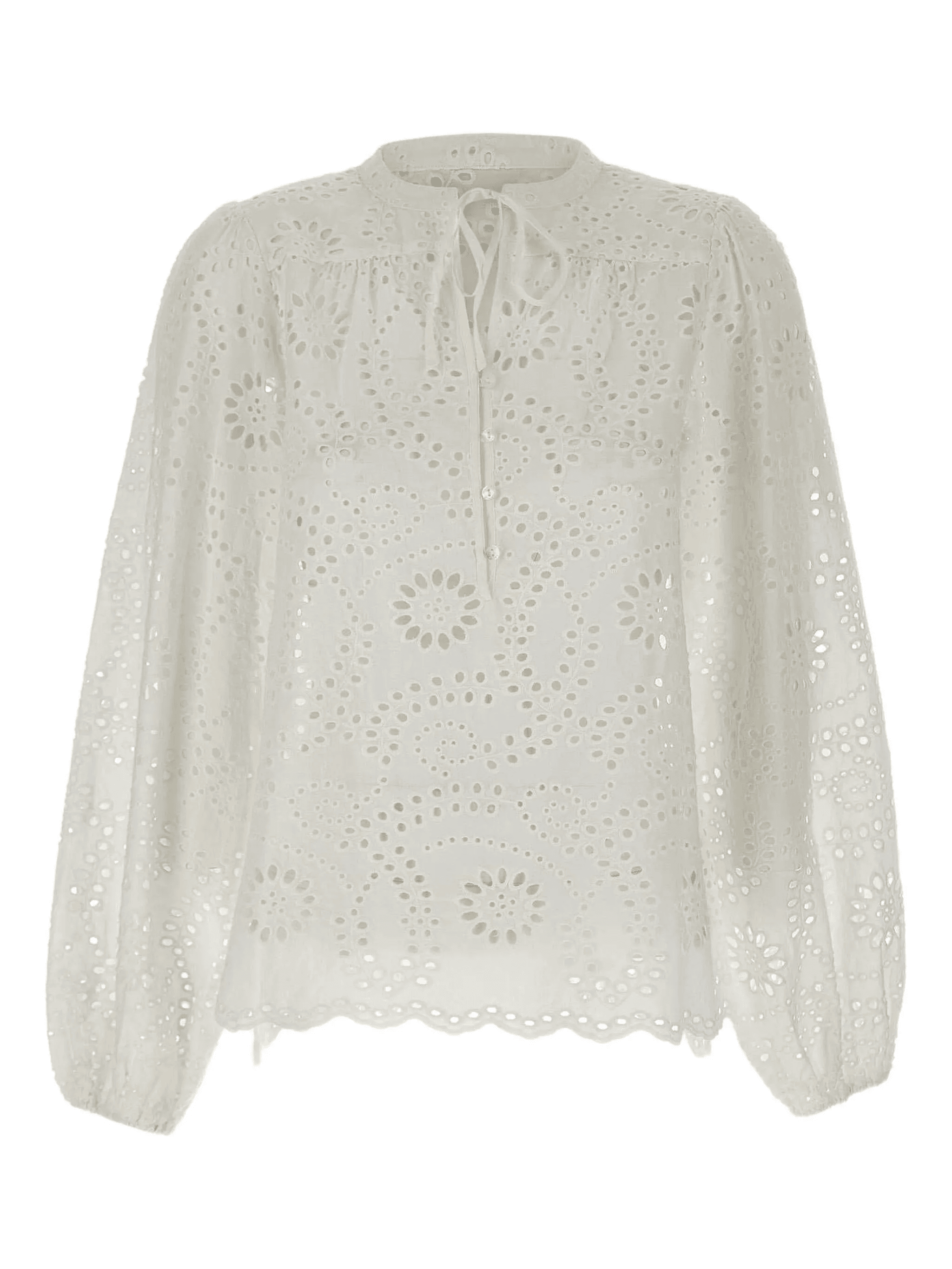 embroidered lace blouse - Image 1