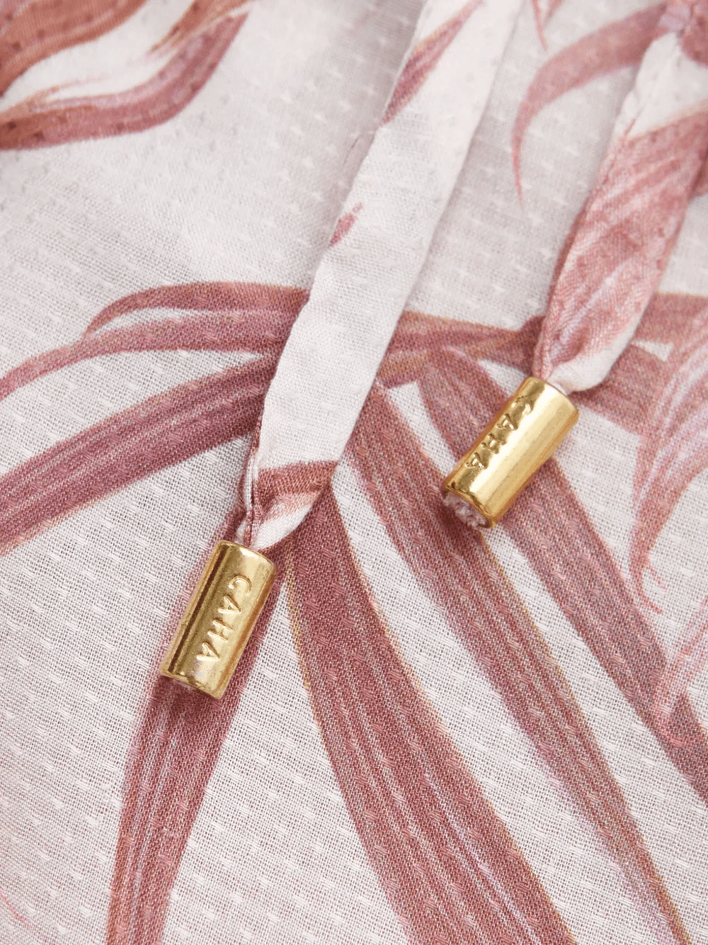 Lizzie palm-print asymmetric dress - Image 1