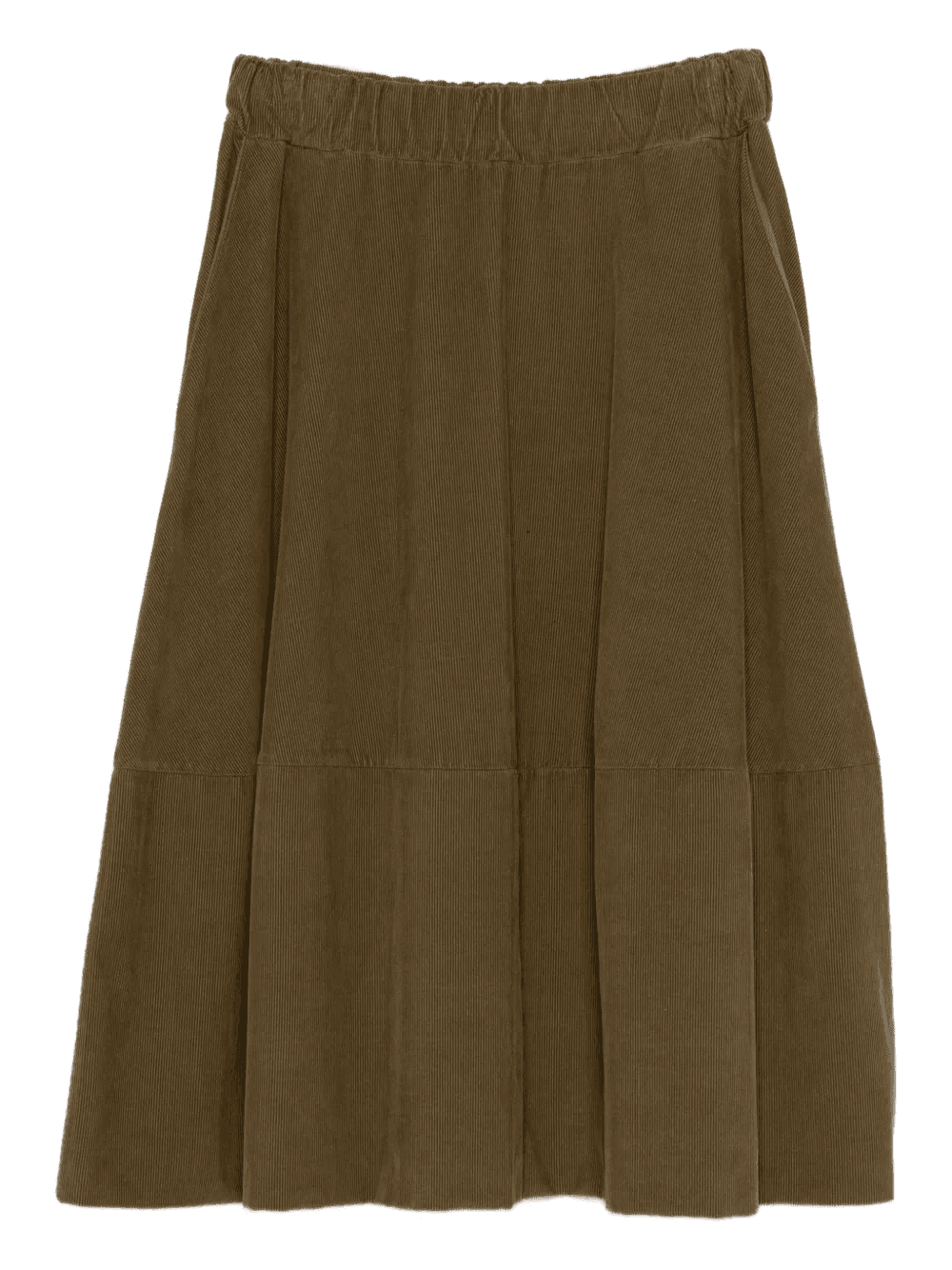 corduroy elasticated-waist skirt - Image 1