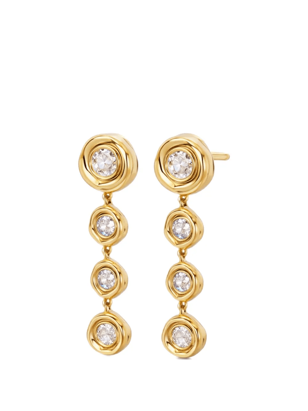 Carlo crystal drop earrings - Image 1