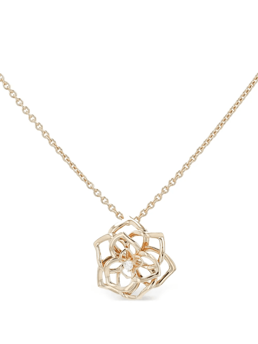 2010s rose gold diamond pendant - Image 1