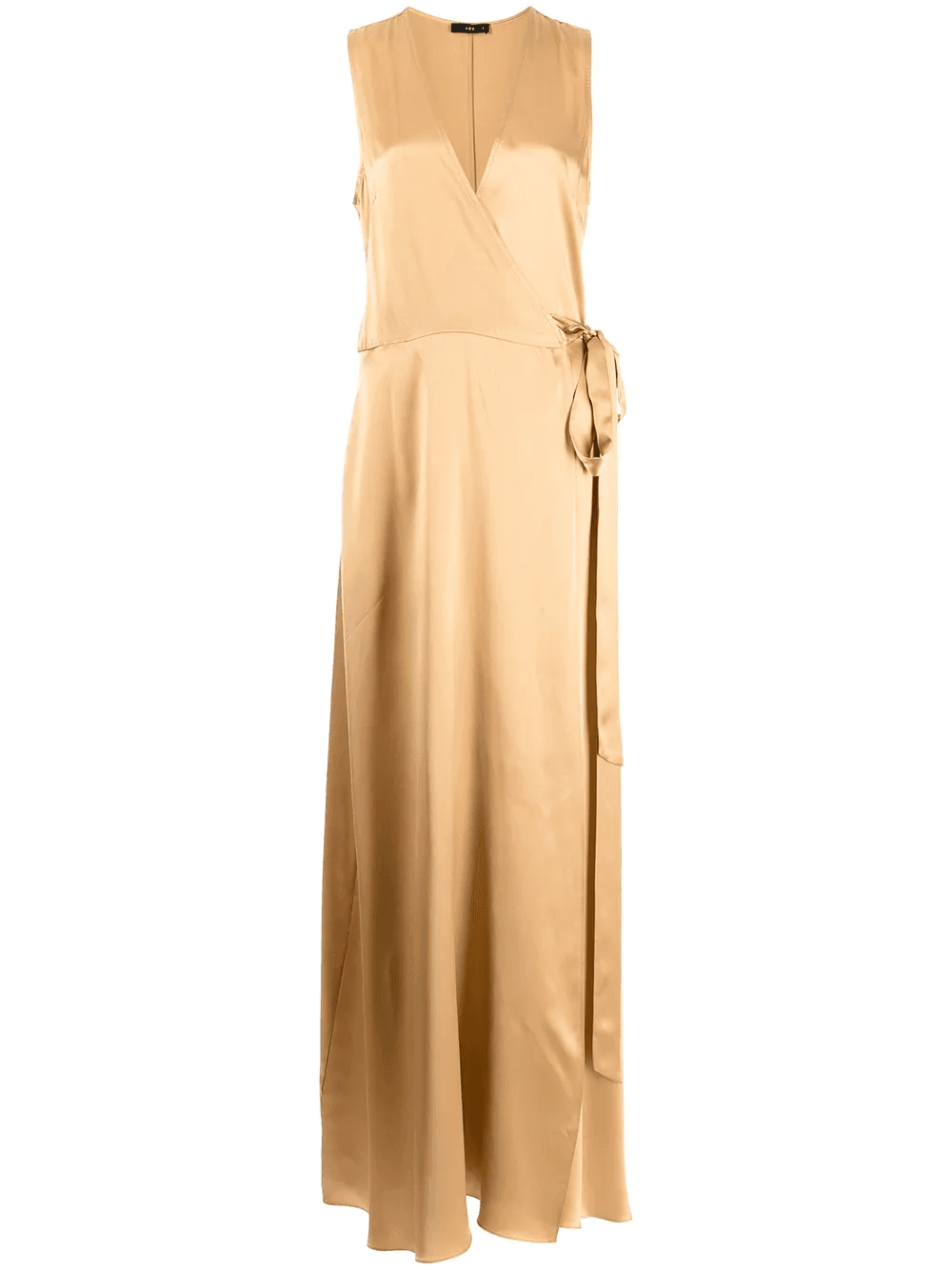 silk maxi wrap dress - Image 1